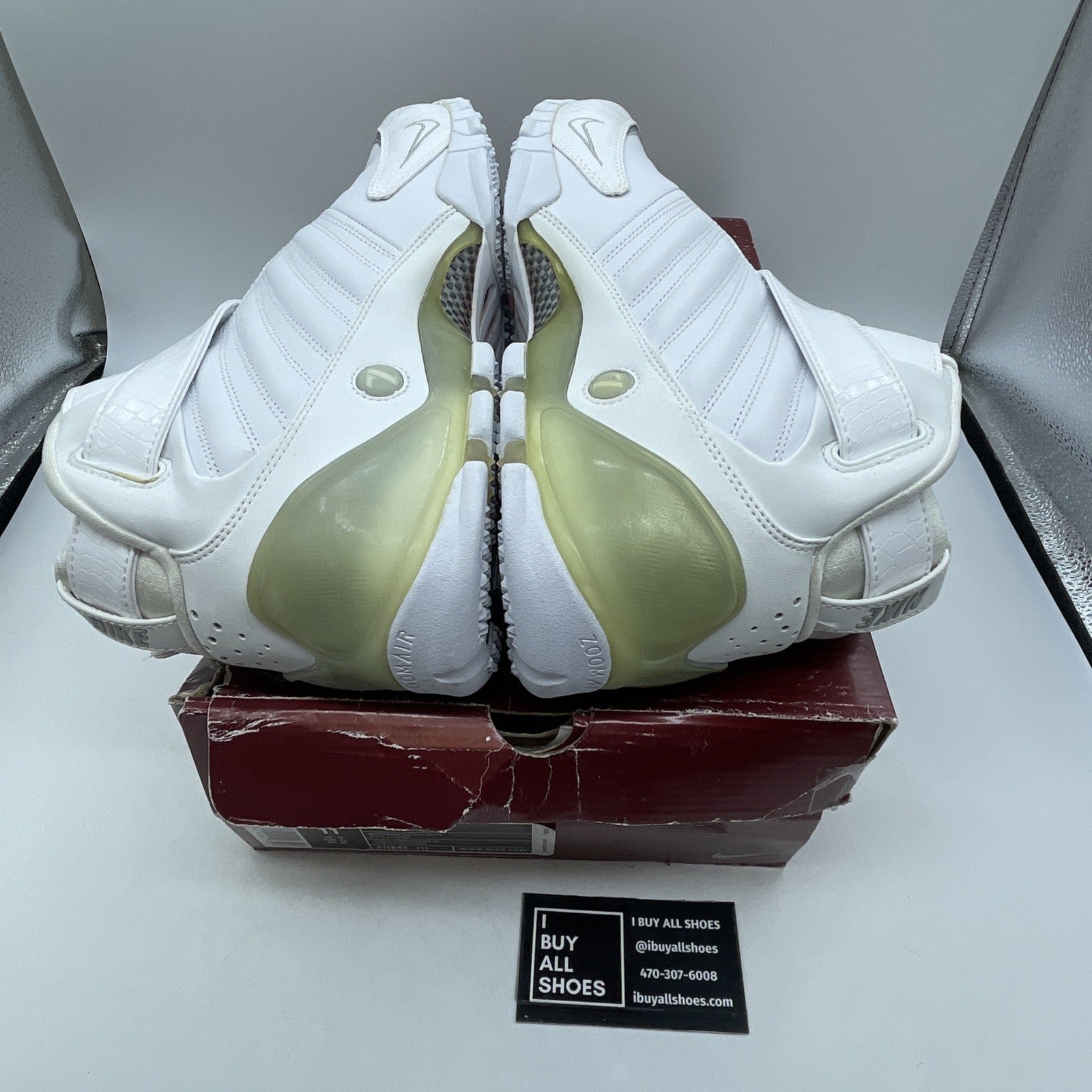 Size 11 - Nike Zoom Vick 3 White Metallic Silver (311845-111)