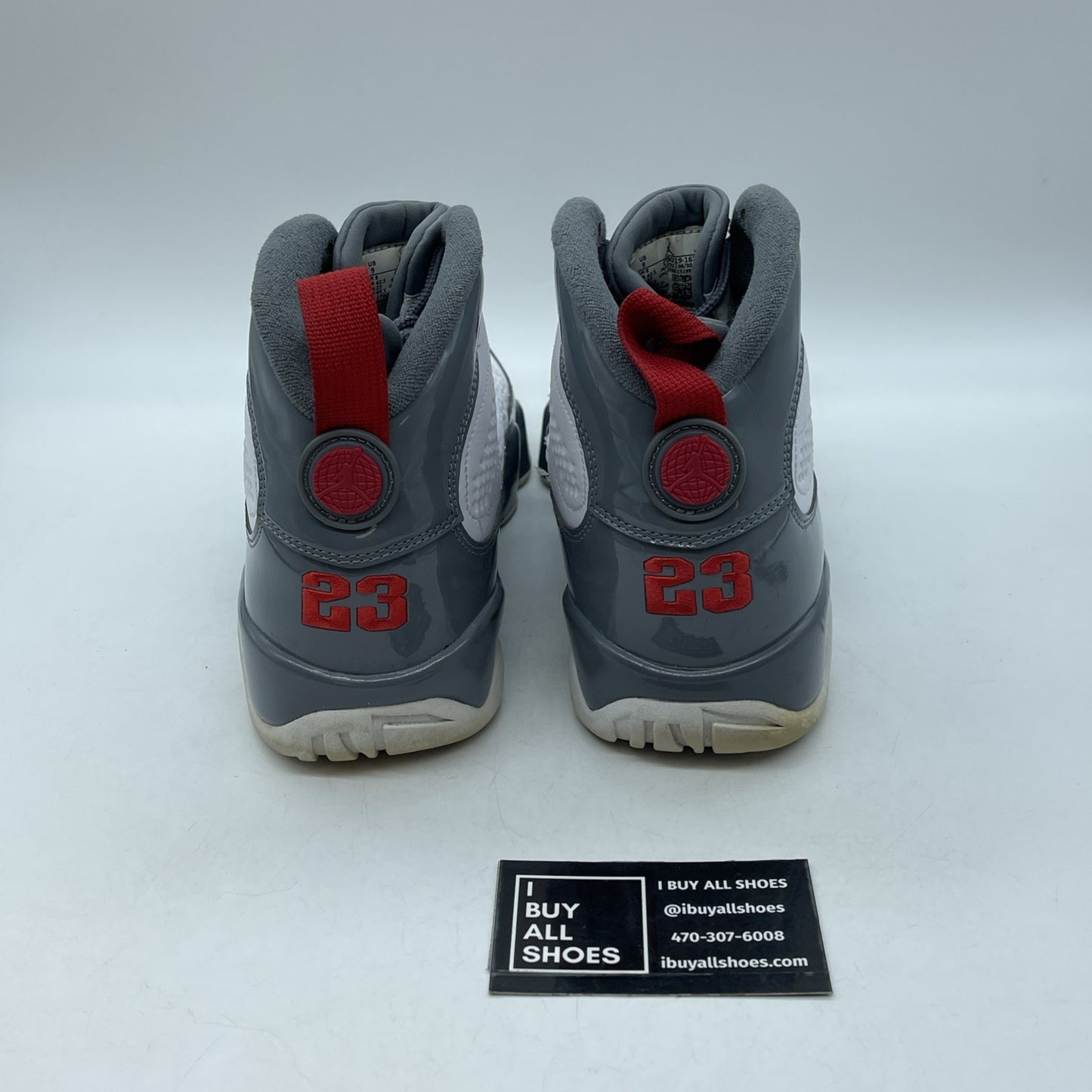 Size 9 - Jordan 9 Retro Mid Fire Red White Grey Leather (CT8019-162)