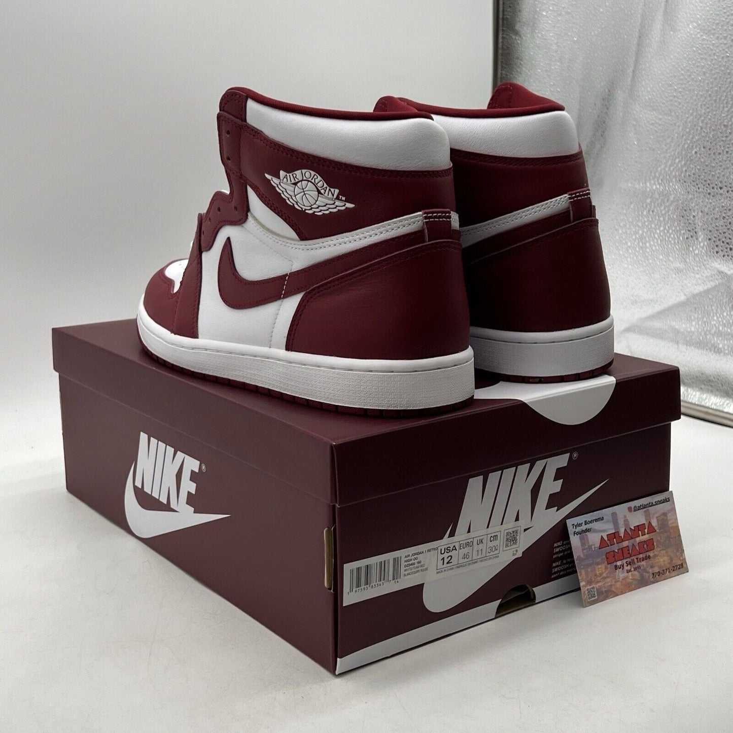 Size 12 - Air Jordan 1 Retro OG High Artisanal Red Leather. (DZ5485-160)