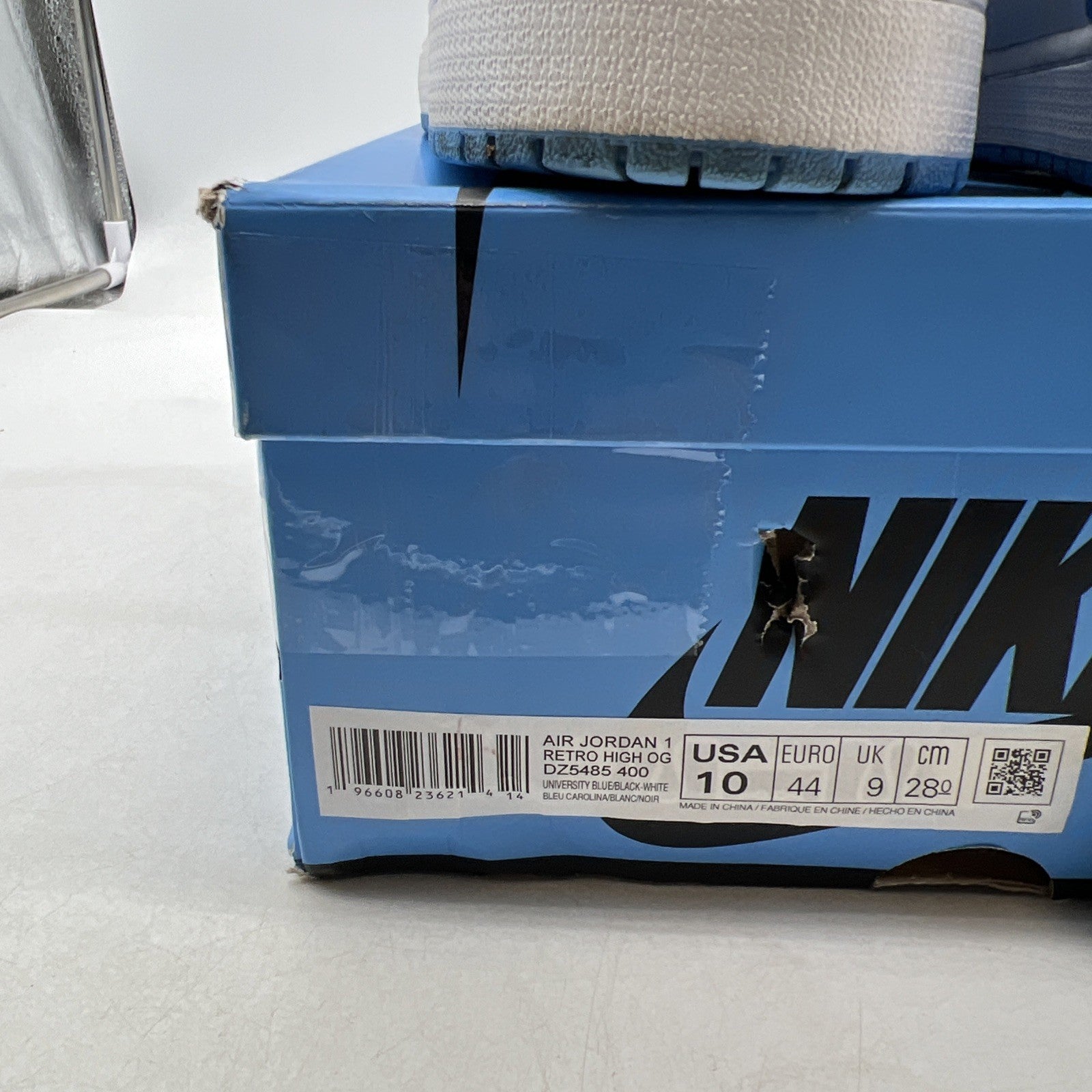 Size 10 - Air Jordan 1 Retro OG High UNC Toe (DZ5485-400)