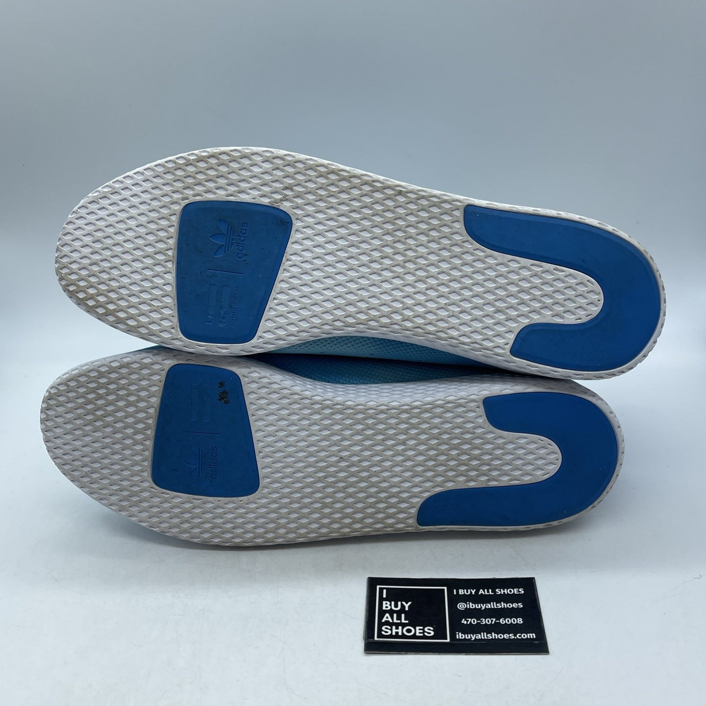 Size 14 - adidas Pharrell x Tennis Hu Holi Bright Blue (DA9618)