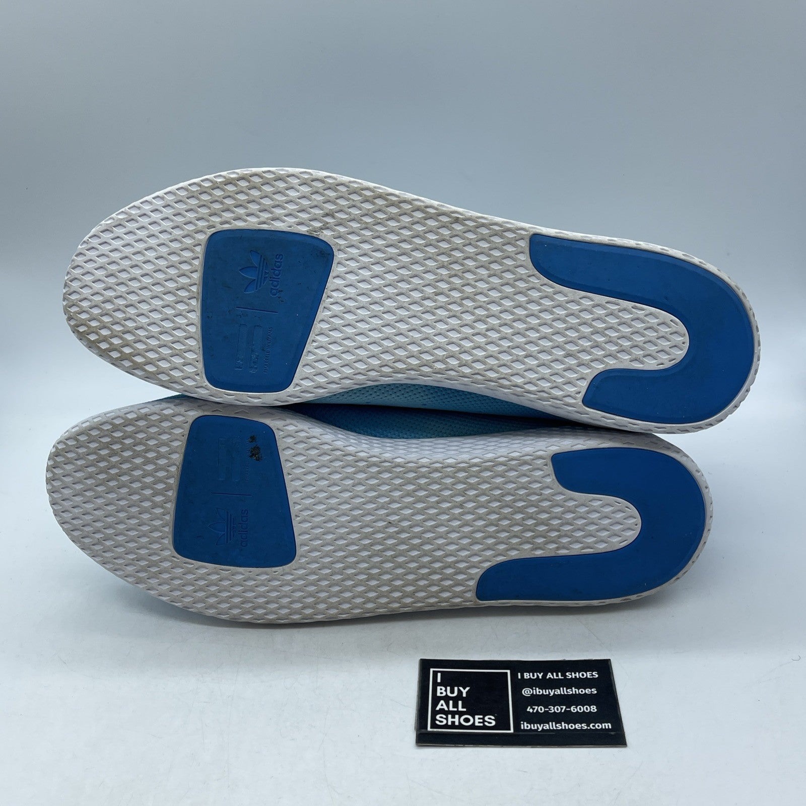 Size 14 - adidas Pharrell x Tennis Hu Holi Bright Blue (DA9618)