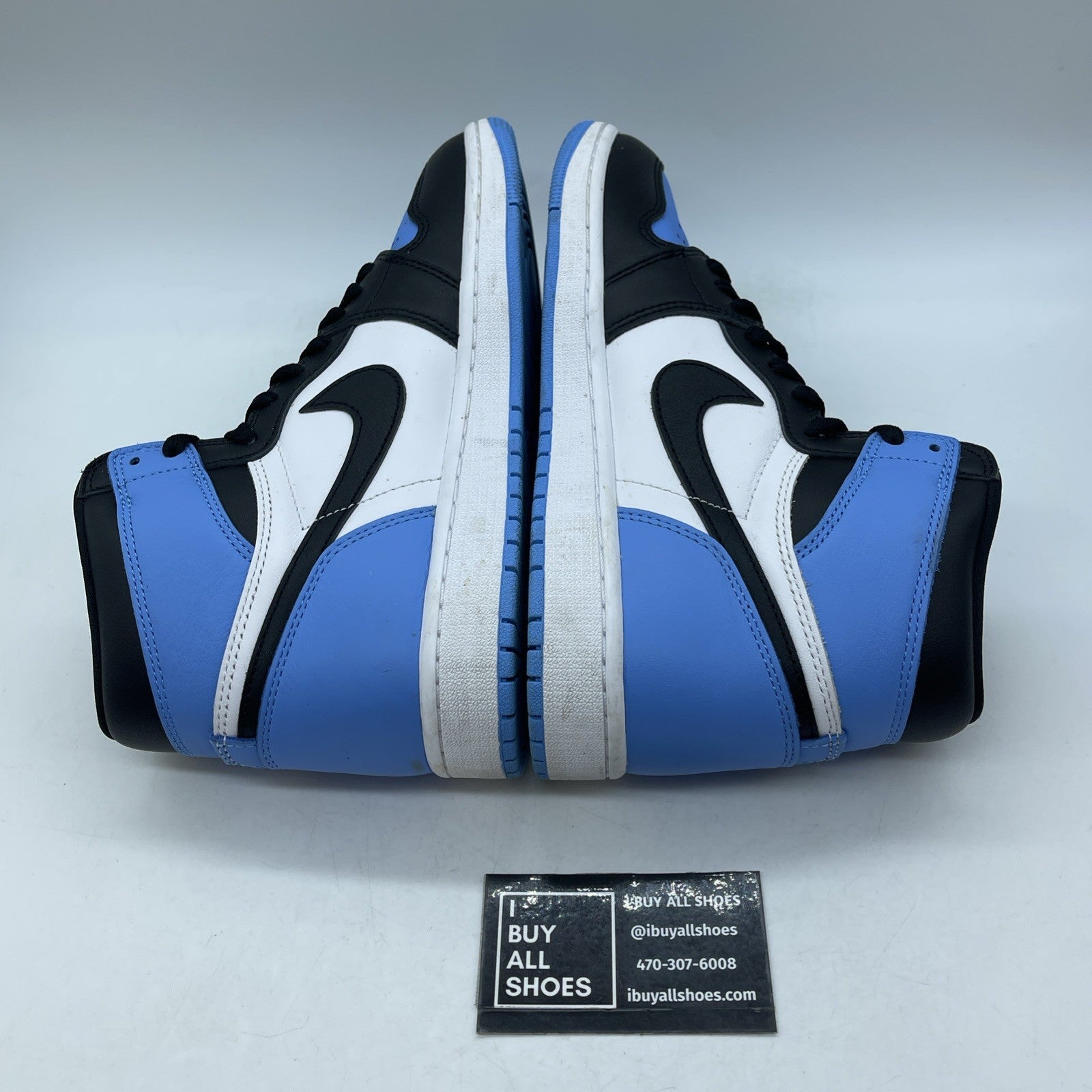 Size 9 - Jordan 1 Retro OG High UNC Toe Blue White Black Leather (DZ5485-400)