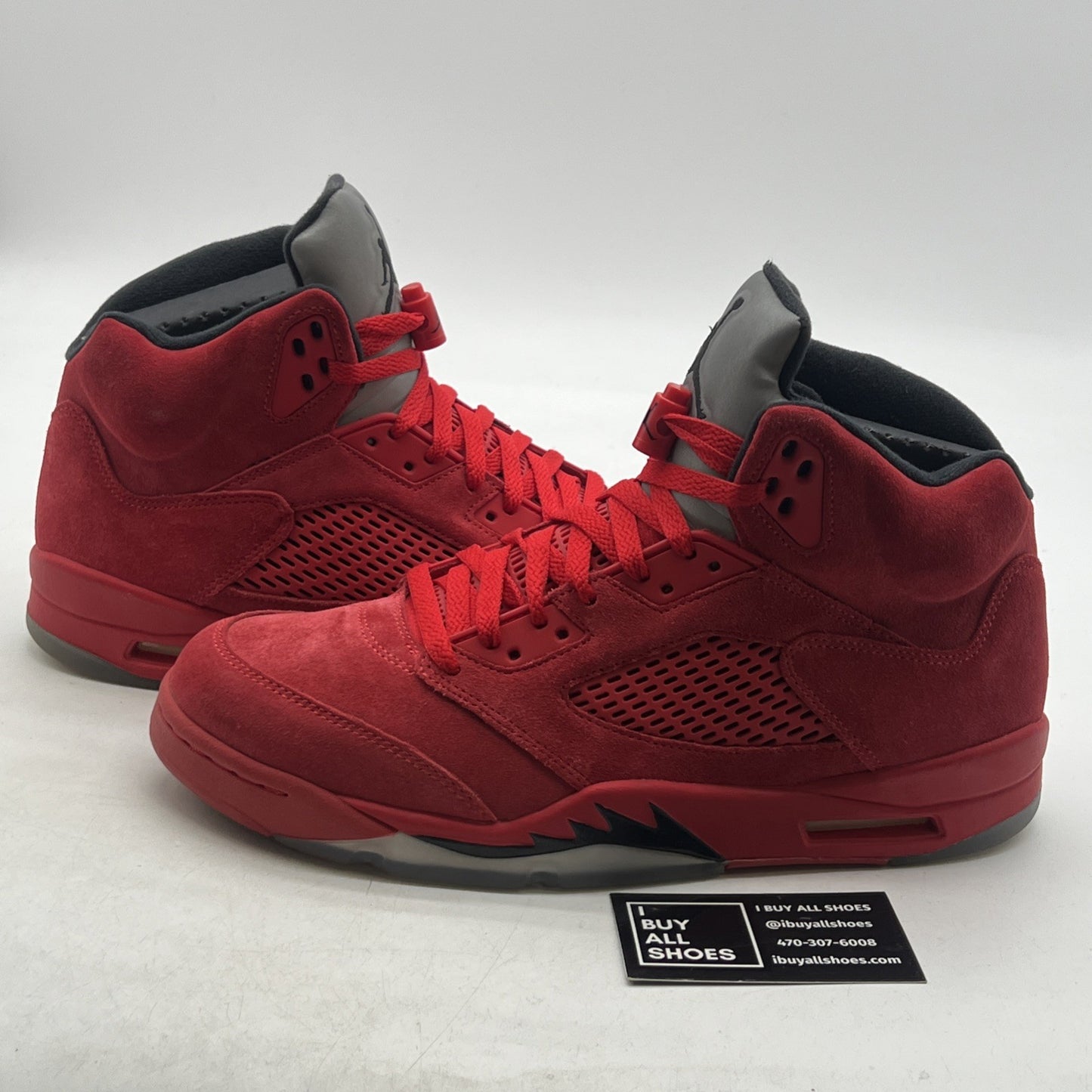 Size 10.5 - Air Jordan 5 Retro Red Suede (136027-602)