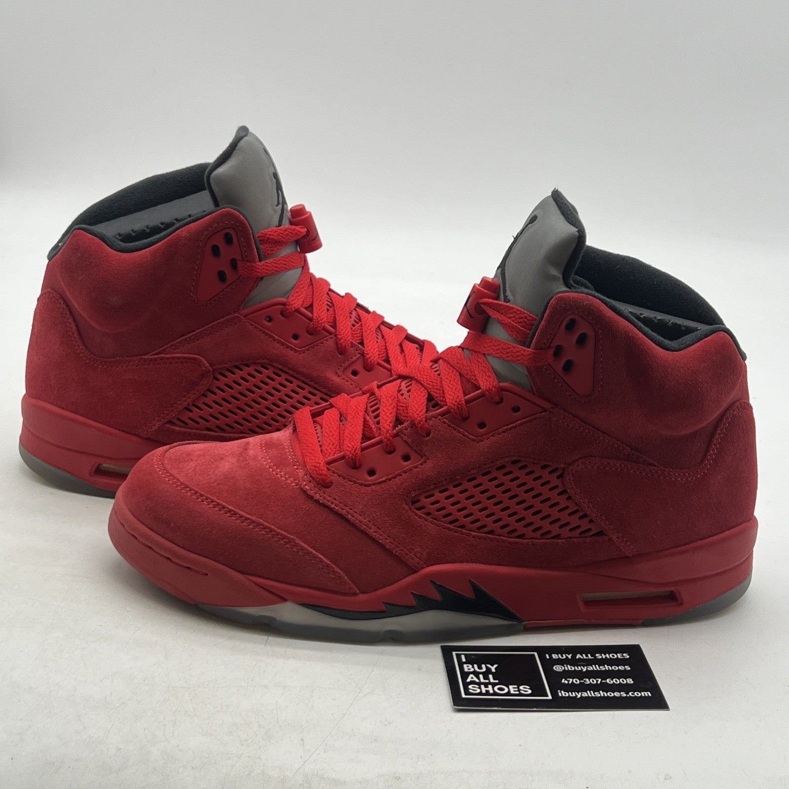 Size 10.5 - Air Jordan 5 Retro Red Suede (136027-602)