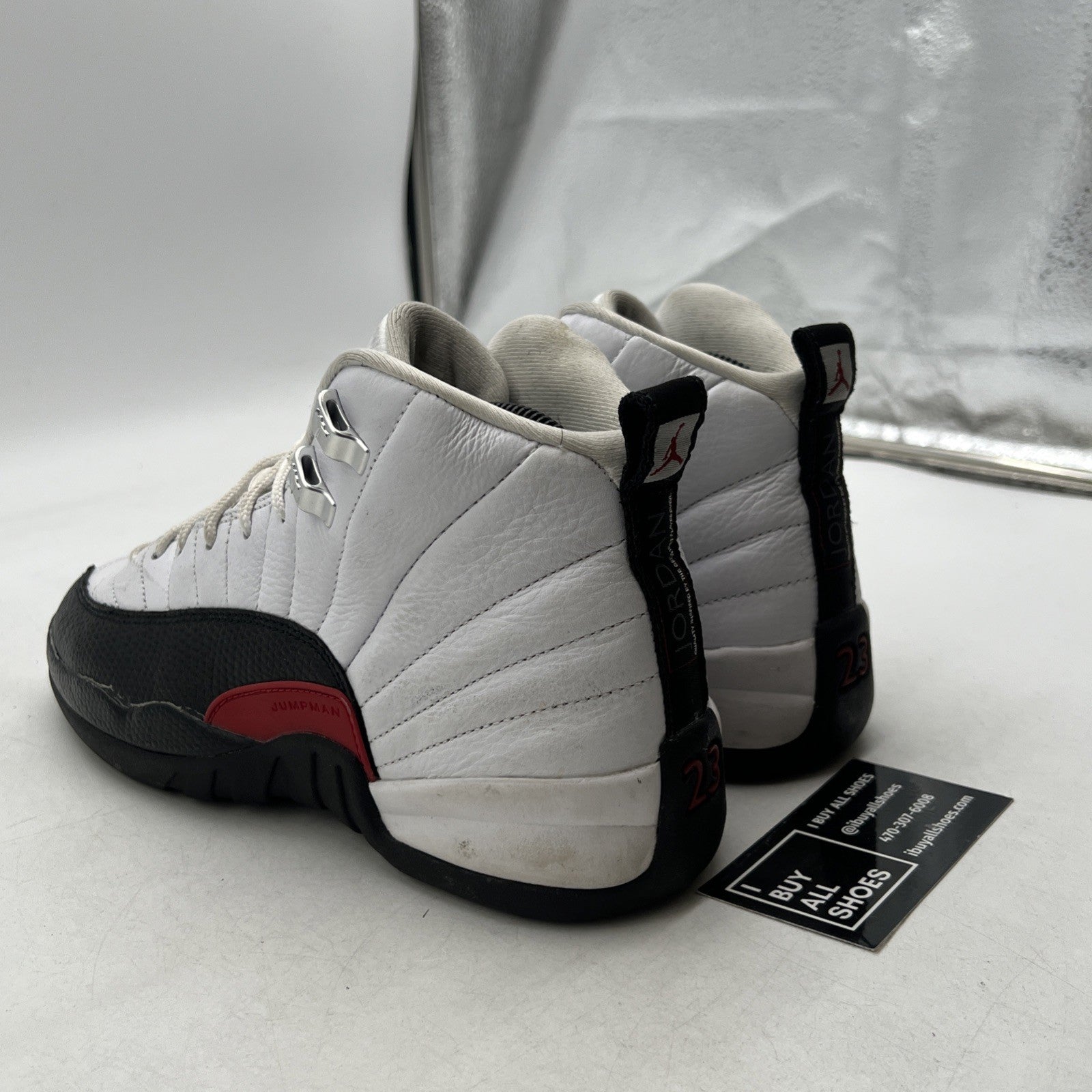 Size 6.5Y - Air Jordan 12 Retro Taxi Flip (153265-162)