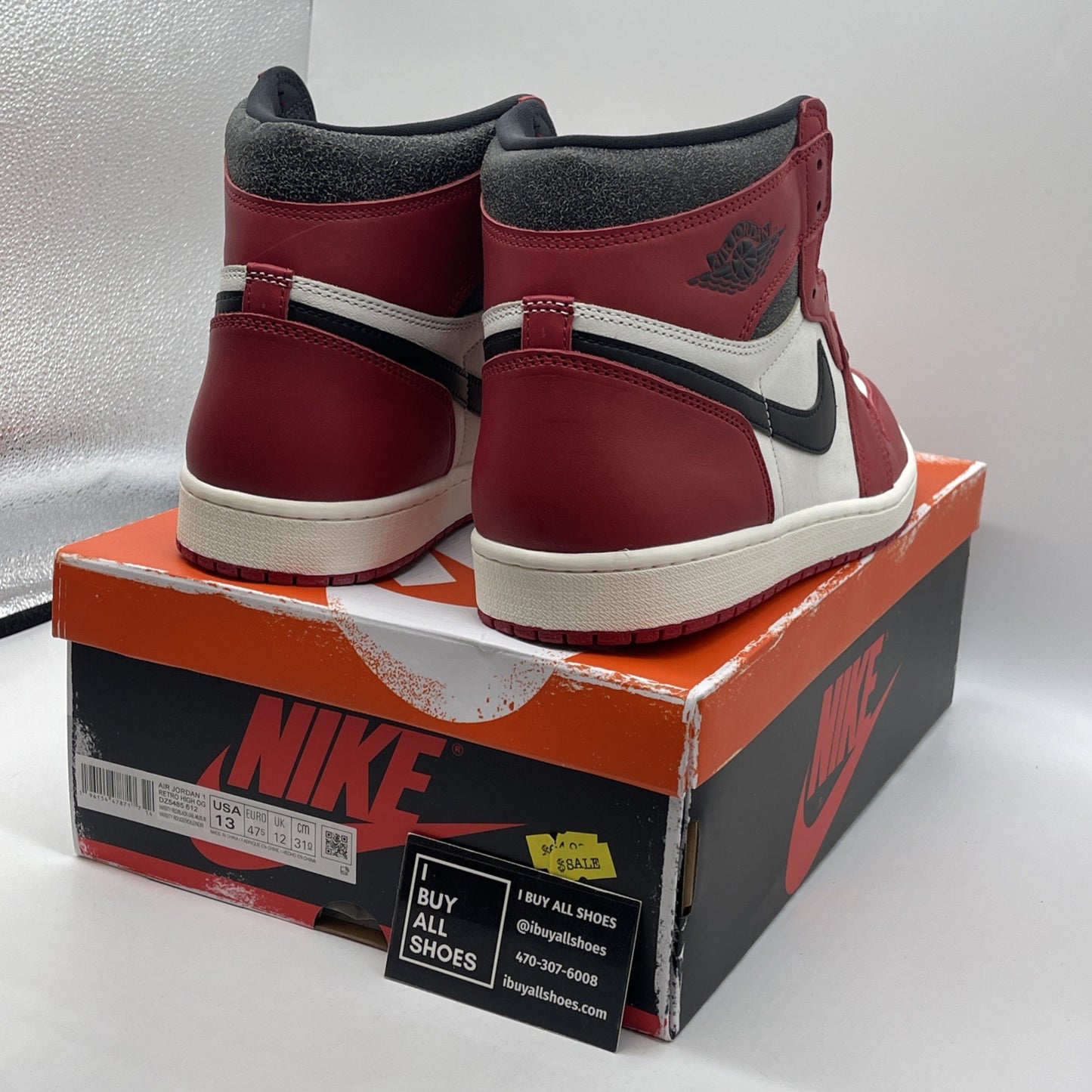 Size 13 - Jordan 1 Retro High OG Chicago Reimagined Lost & Found (DZ5485-612)