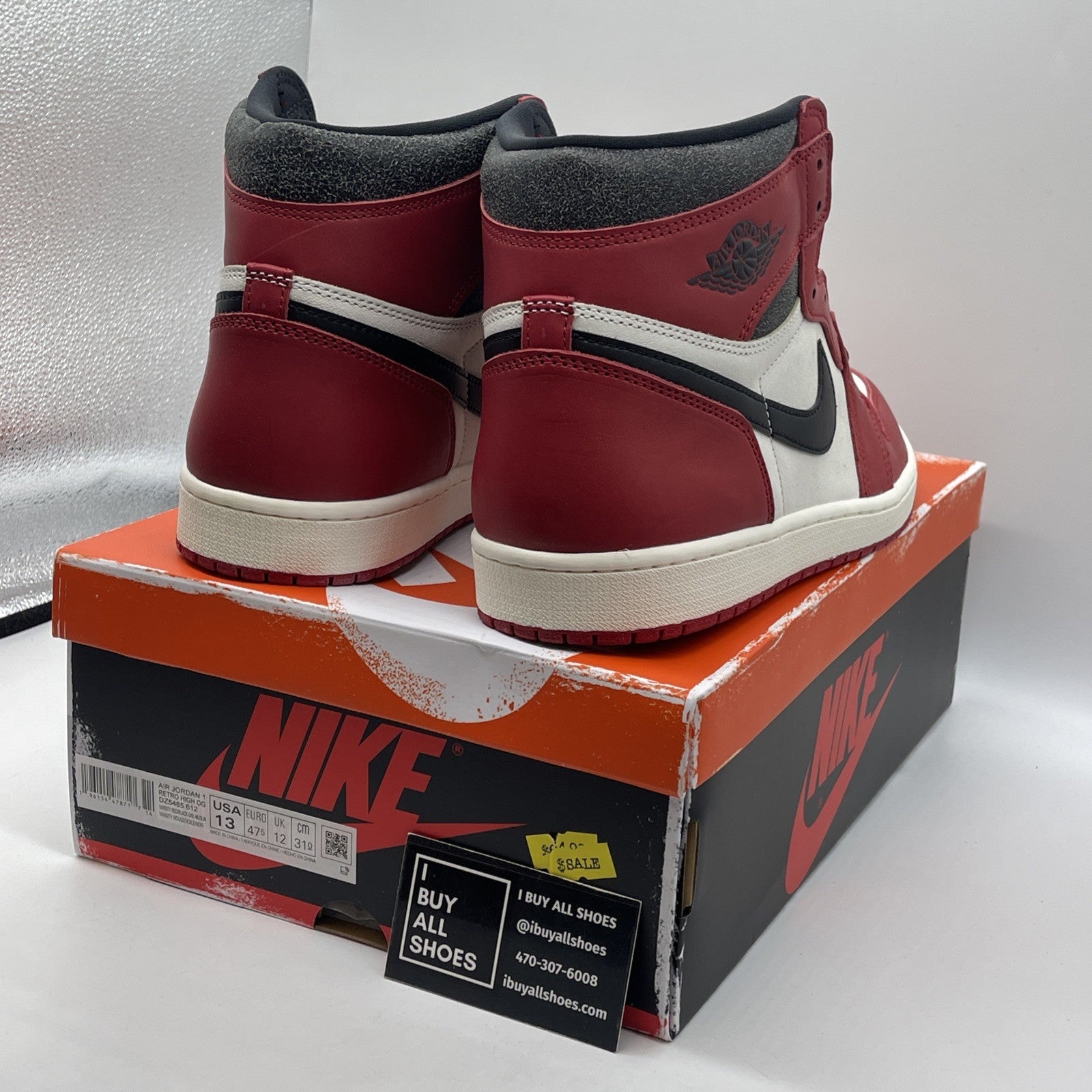 Size 13 - Jordan 1 Retro High OG Chicago Reimagined Lost & Found (DZ5485-612)