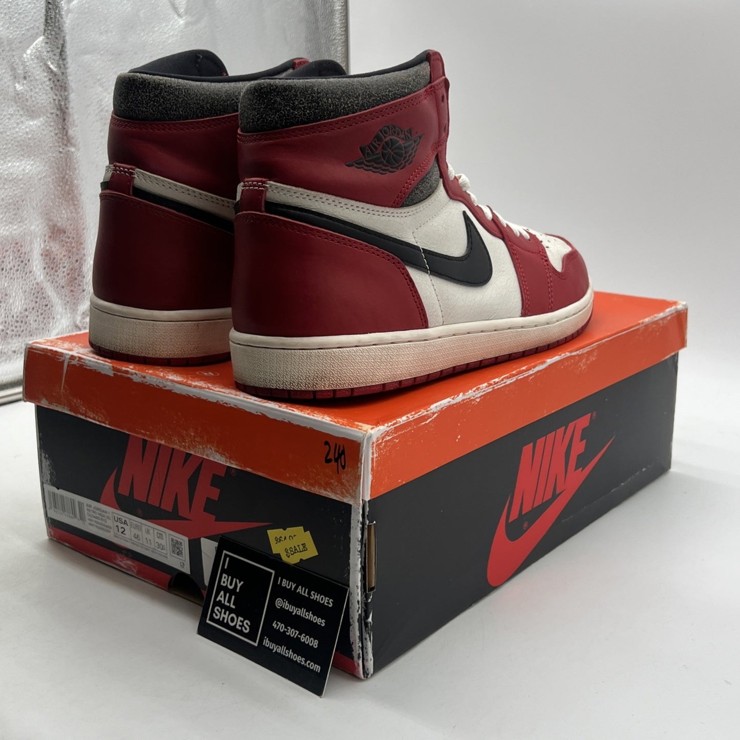 Size 12 -Air Jordan 1 Retro High OG Chicago Reimagined Lost & Found (DZ5485-612)