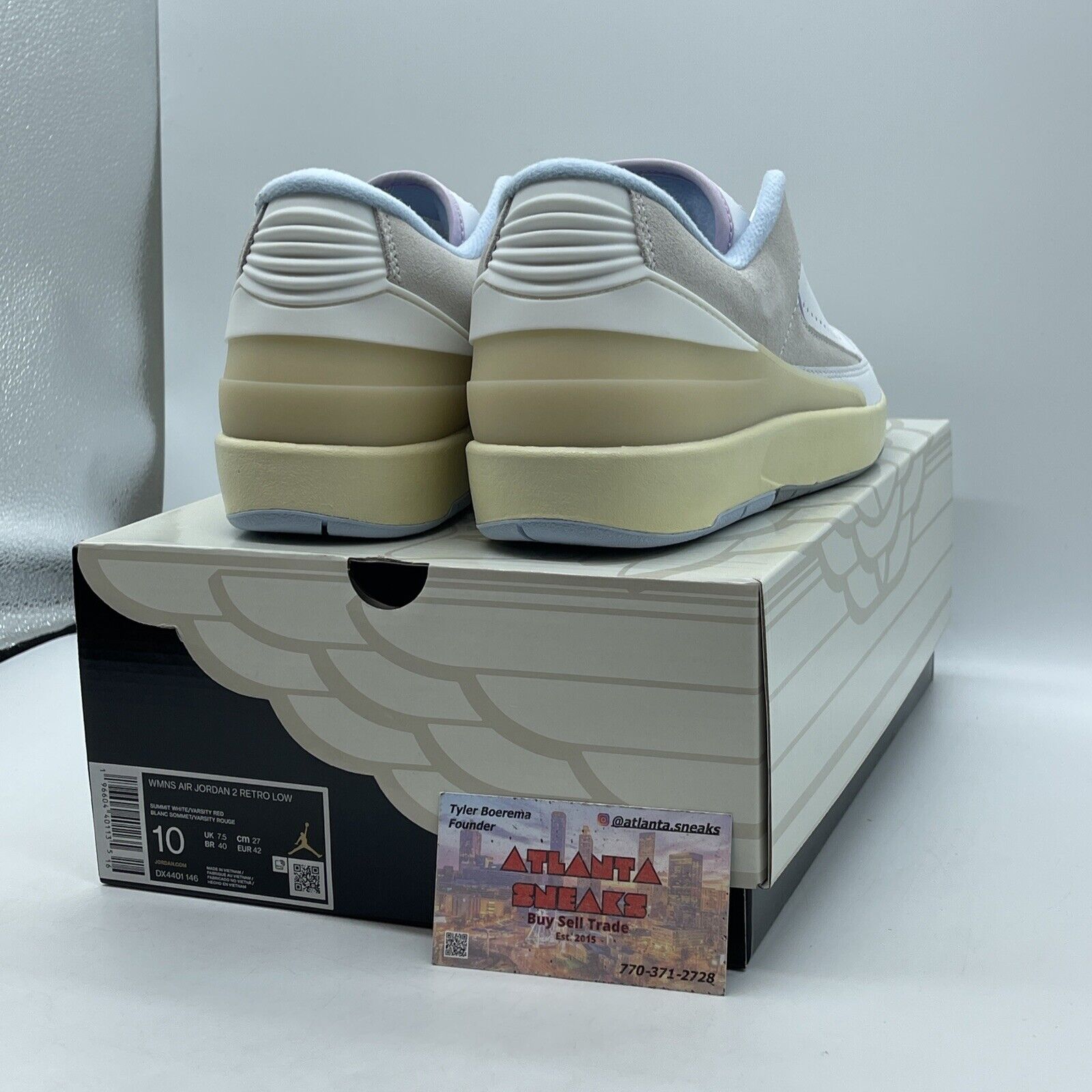 Size 10W - Air Jordan 2 Low Look, Up in the Air Brown Suede White (DX4401-146)