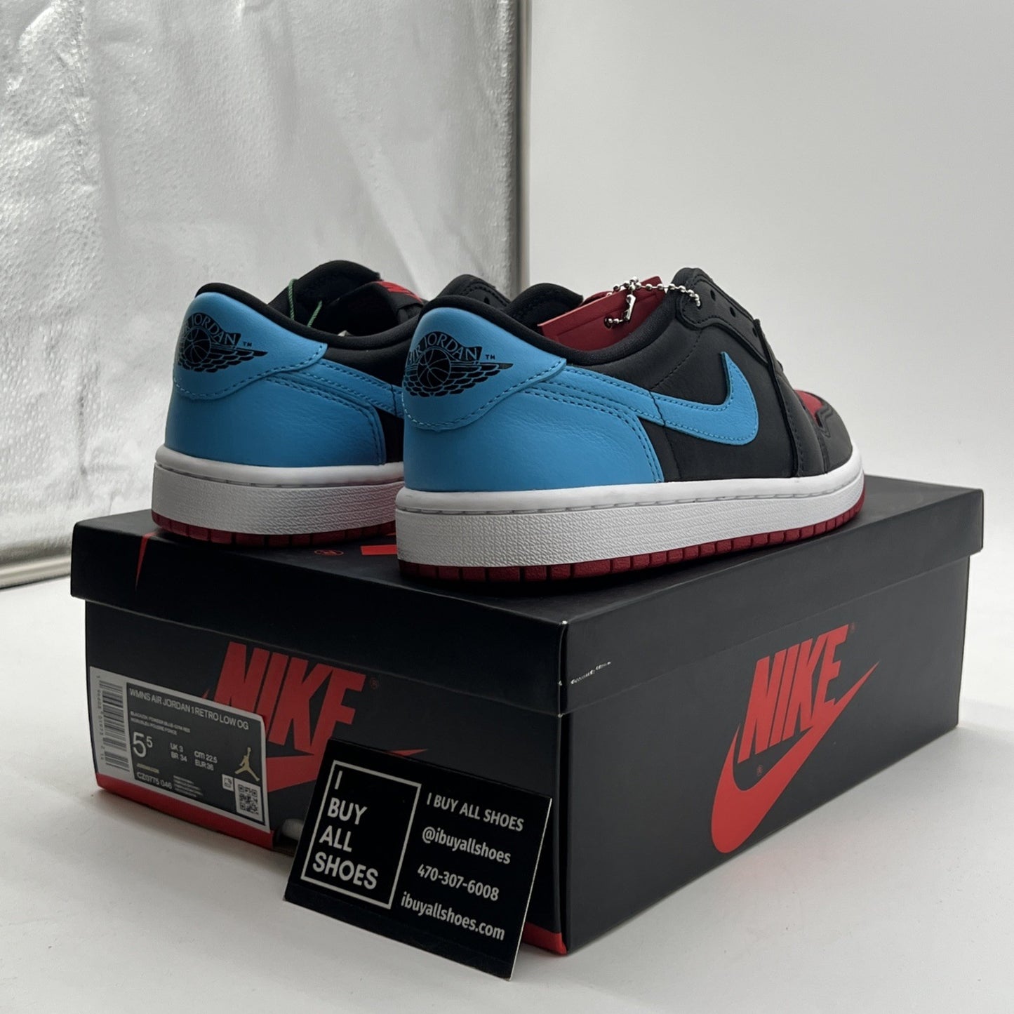 Size 5.5W - Air Jordan 1 Retro Low OG UNC To Chicago Red (CZ0775-046)