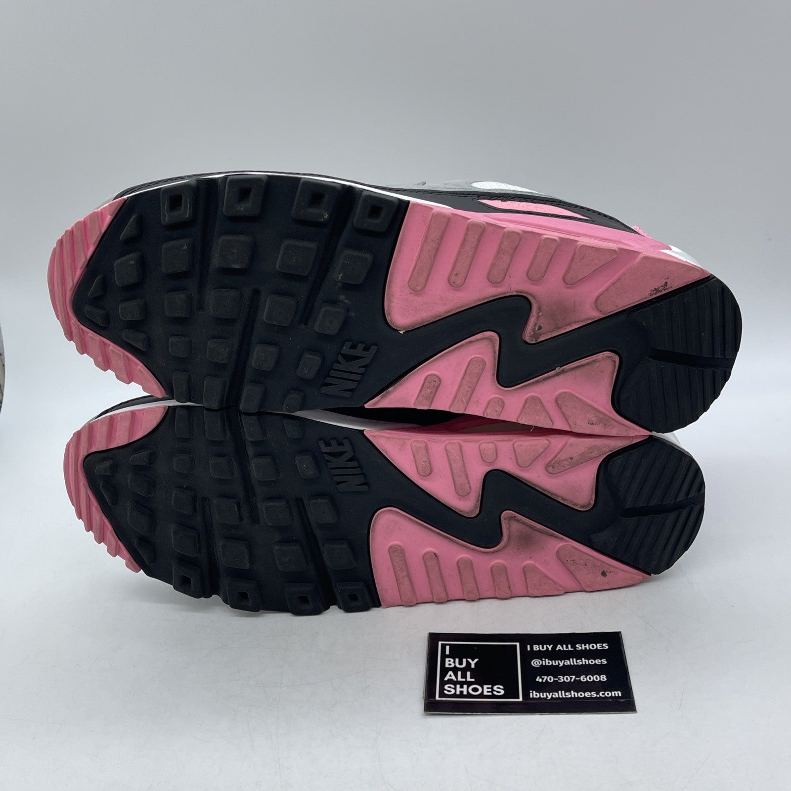 Size 12 - Nike Air Max 90 Rose Pink Grey White Suede Leather (CD0881-101)