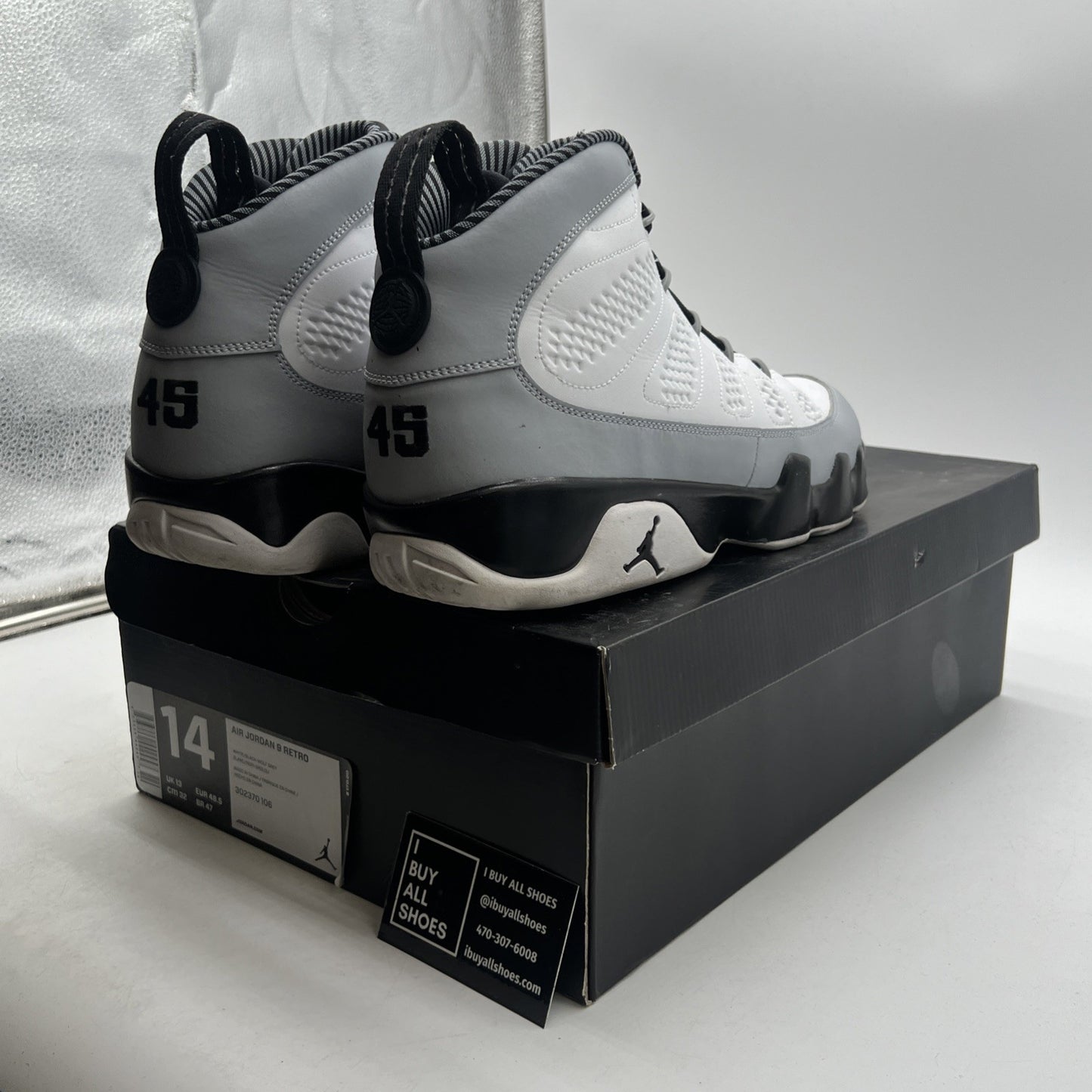 Size 14 - Air Jordan 9 Retro Barons (302370-106)