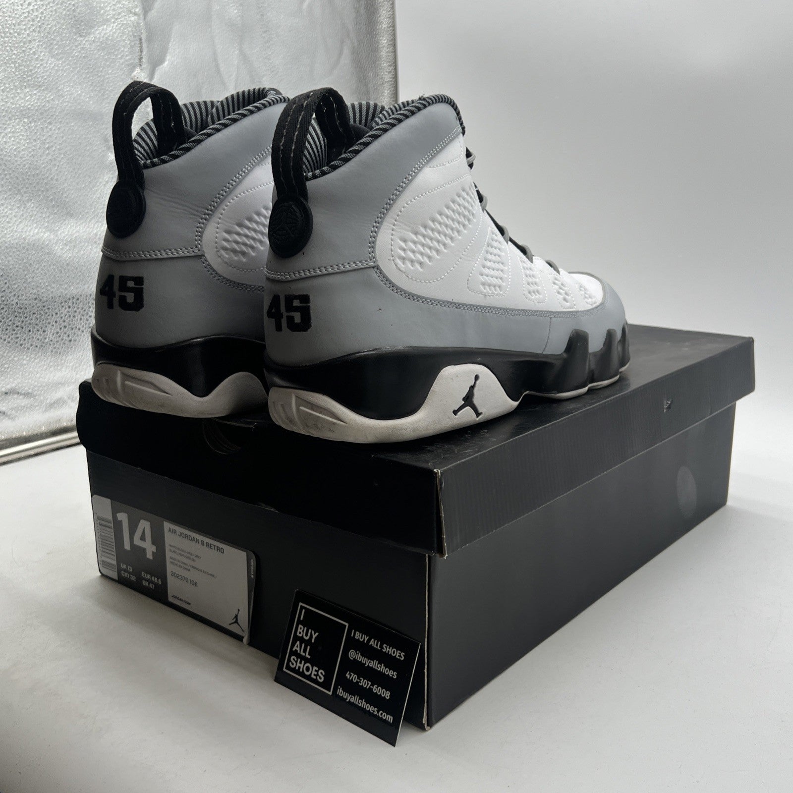 Size 14 - Air Jordan 9 Retro Barons (302370-106)