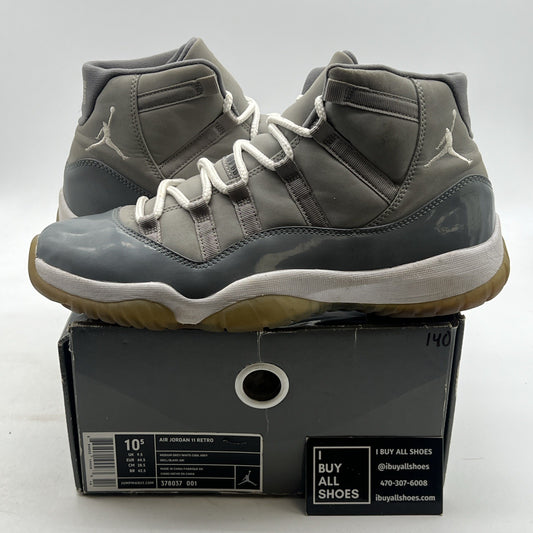 Size 10.5 - Air Jordan 11 Retro 2010 Cool Grey (378037-001)