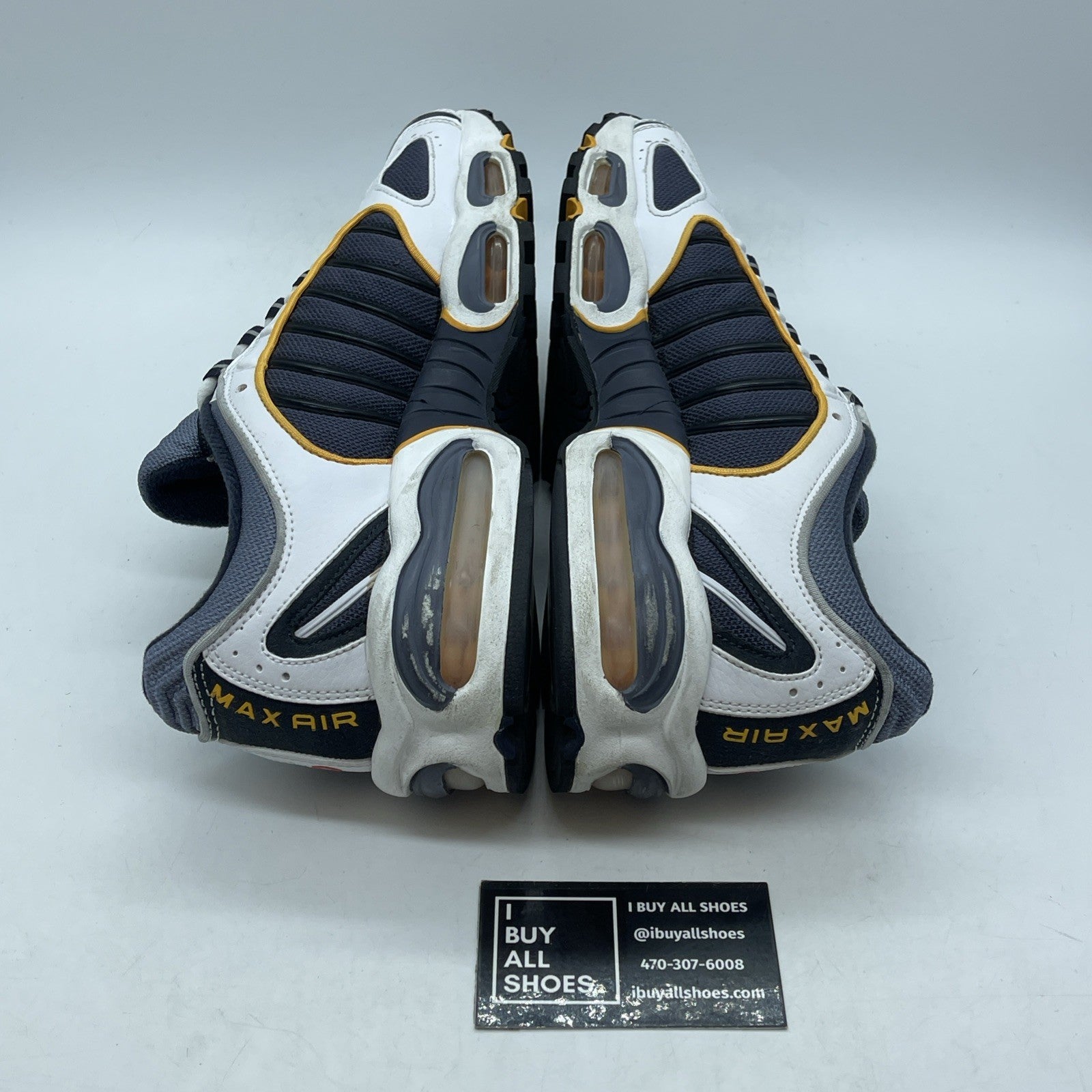 Size 10.5 - Nike Air Max Tailwind 4 Metro Grey Blue White Lather (AQ2567-001)