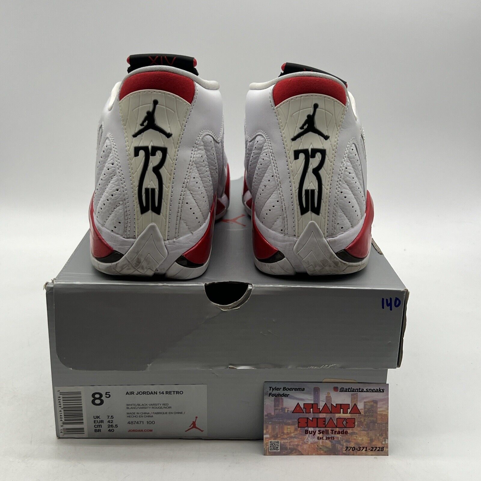 Size 8.5 - Air Jordan 14 Retro 2019 Candy Cane (487471-100)