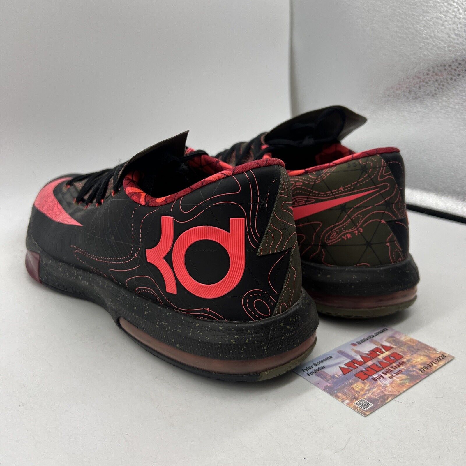 Size 13 - Nike KD 6 Meteorology Olive Black Pink Maroon (599424-006)