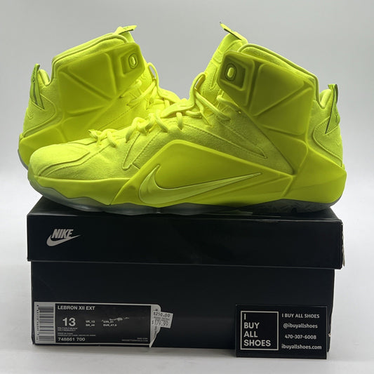 Size 13 - Nike LeBron 12 EXT Tennis Ball (748861-700)