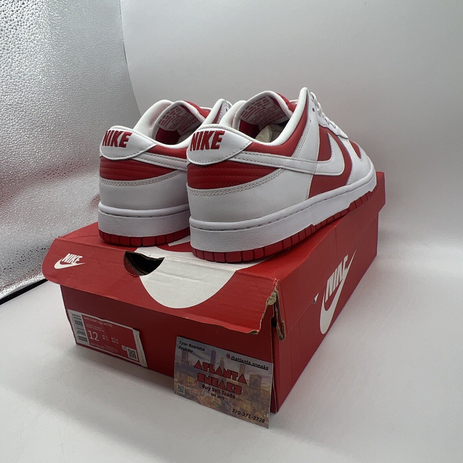 Size 12 - Nike Dunk Low Championship Red 2021 Brand New Og All