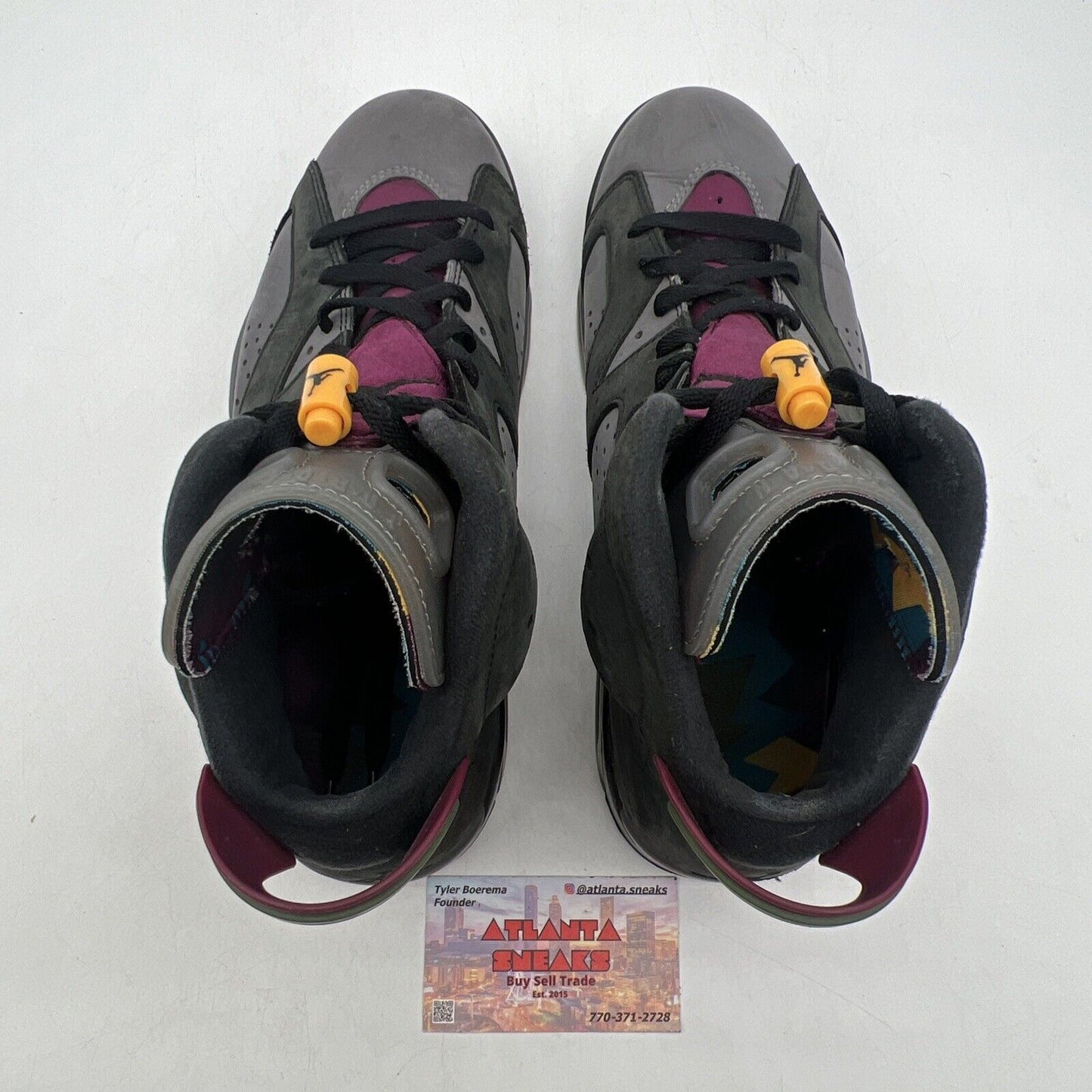 Size 8.5 - Jordan 6 Bordeaux Yellow Grey Suede Black Maroon (CT8529-063)