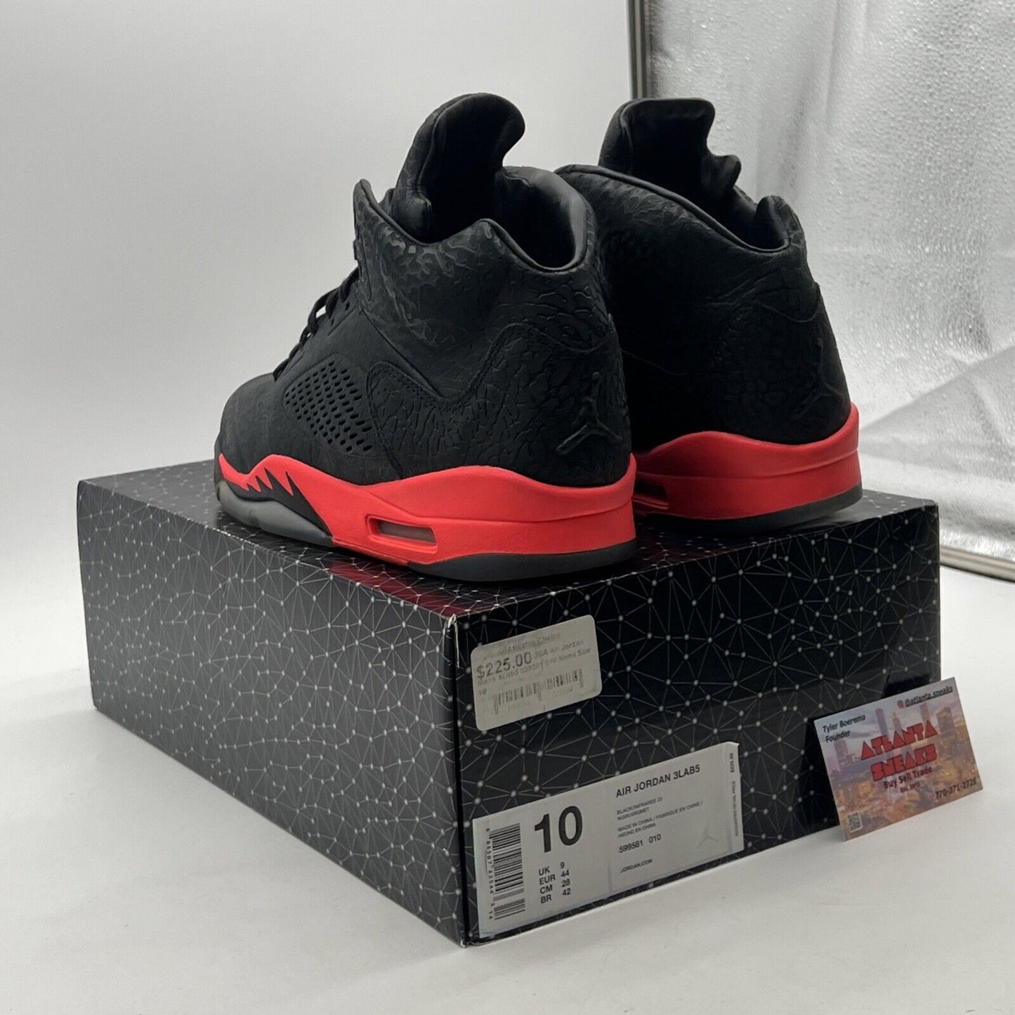 Size 10 - Air Jordan 5 Retro 3Lab5 Infrared (599581-010)