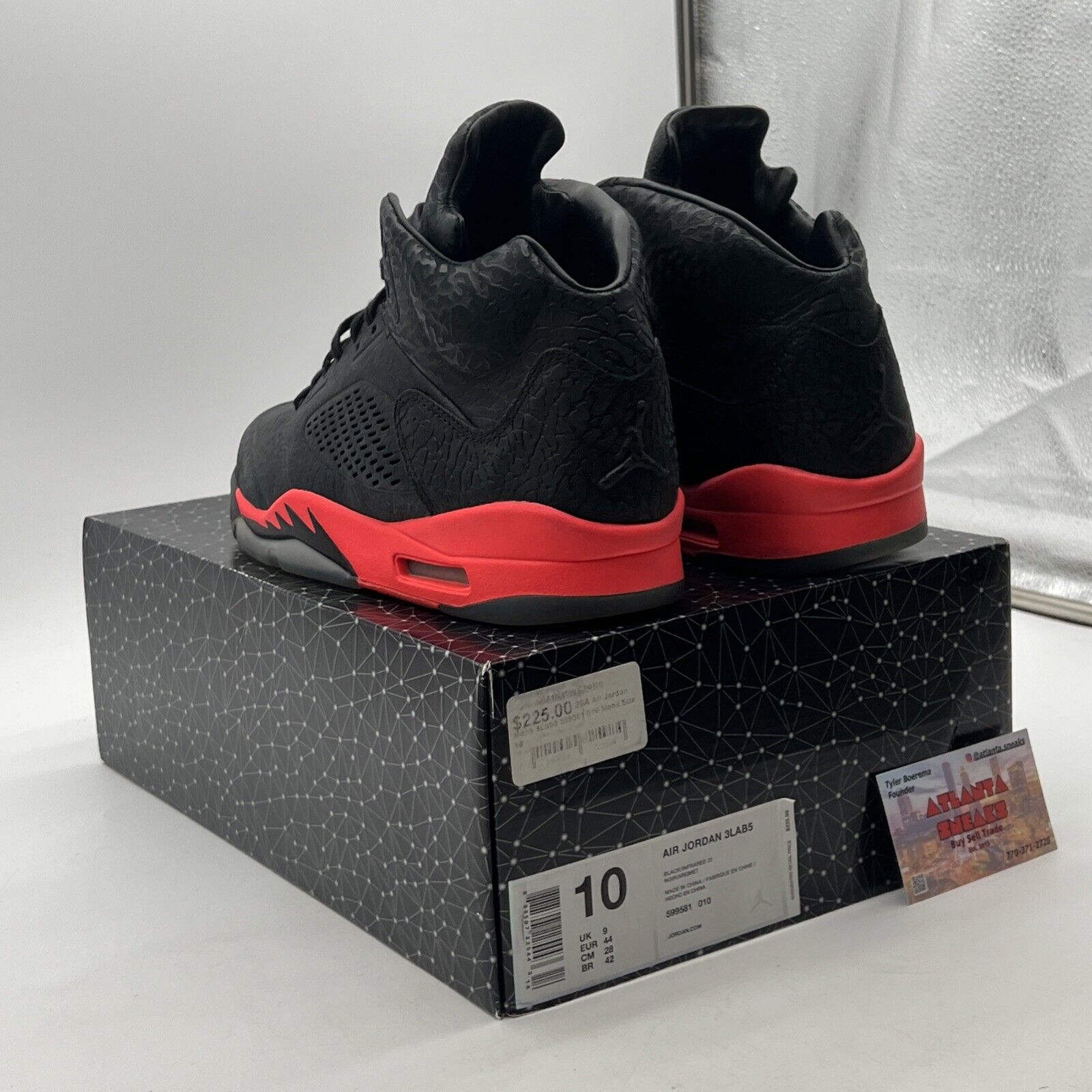 Size 10 - Air Jordan 5 Retro 3Lab5 Infrared (599581-010)
