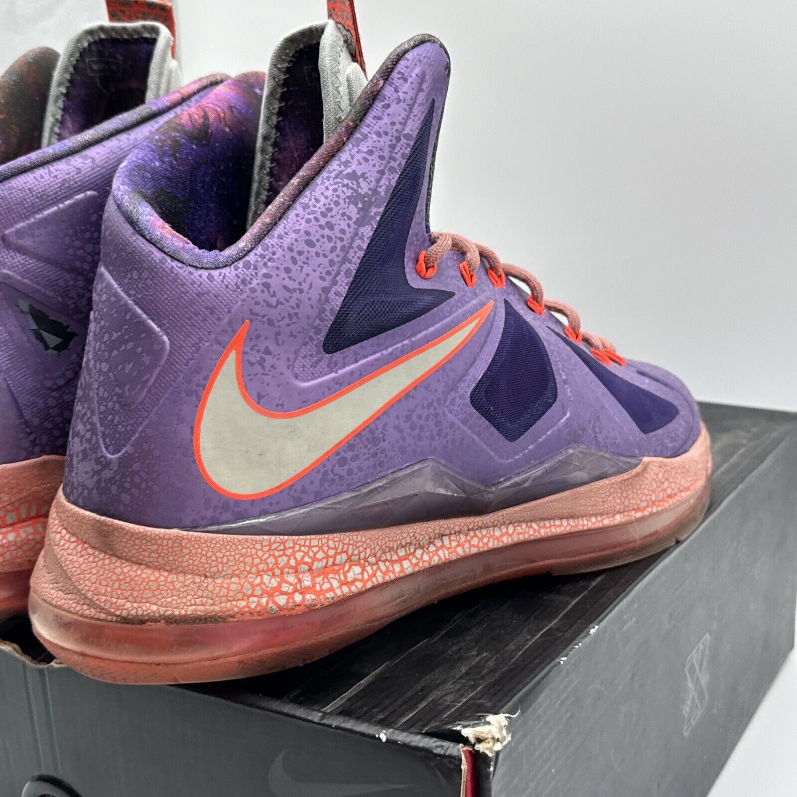 Size 11.5 - Nike LeBron 10 All Star - Extraterrestrial 2013 Purple Reflective Or