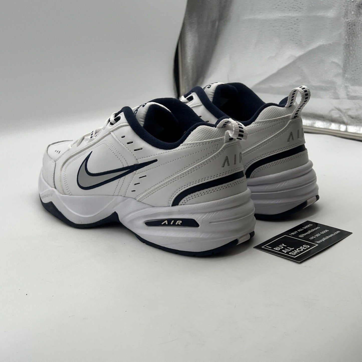 Size 12.5 - Nike Air Monarch IV 4E Wide White (416355-102)
