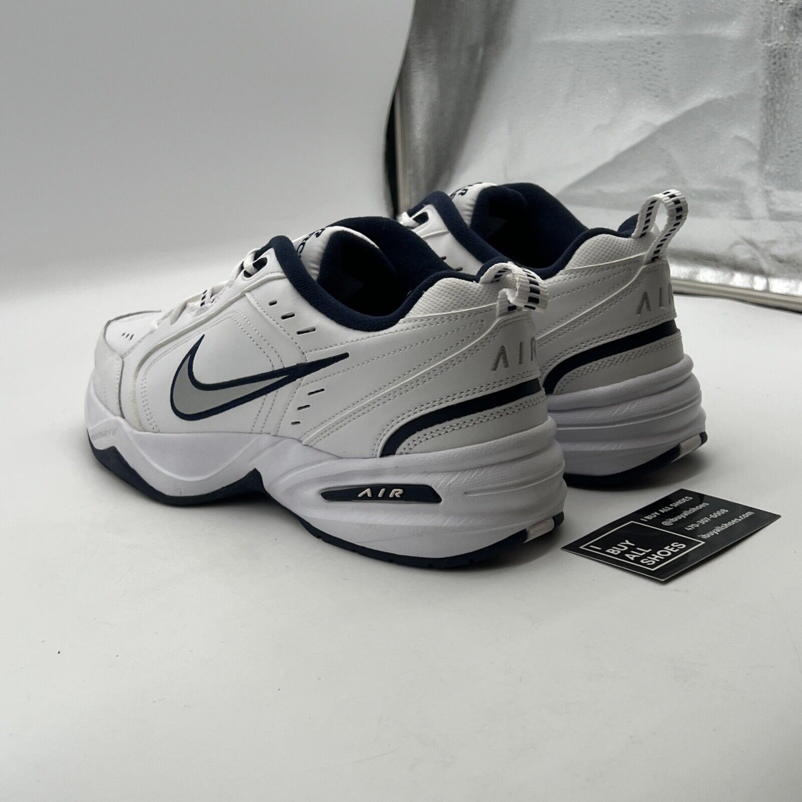 Size 12.5 - Nike Air Monarch IV 4E Wide White (416355-102)