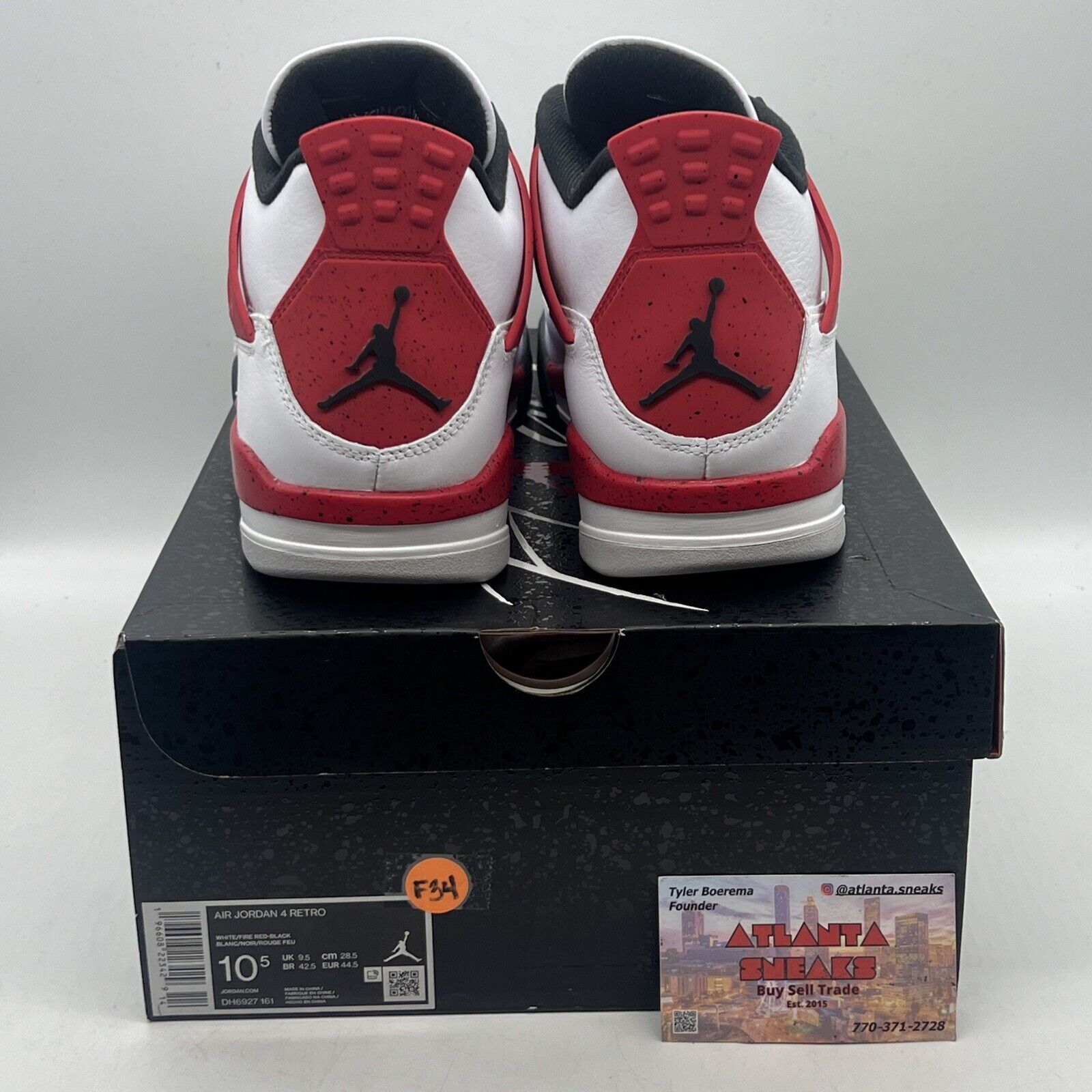 Size 10.5 - Jordan 4 Retro Mid Red Cement Brand New Og All