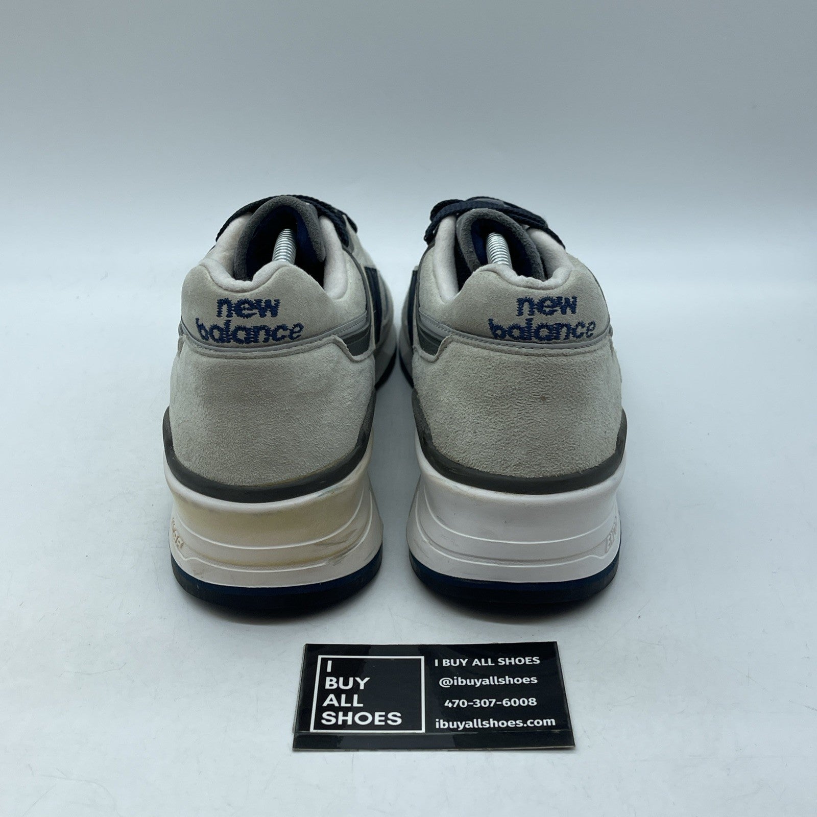 Size 12 - New Balance J Crew x 997 Moonshot Grey blue Suede (M997JC2)