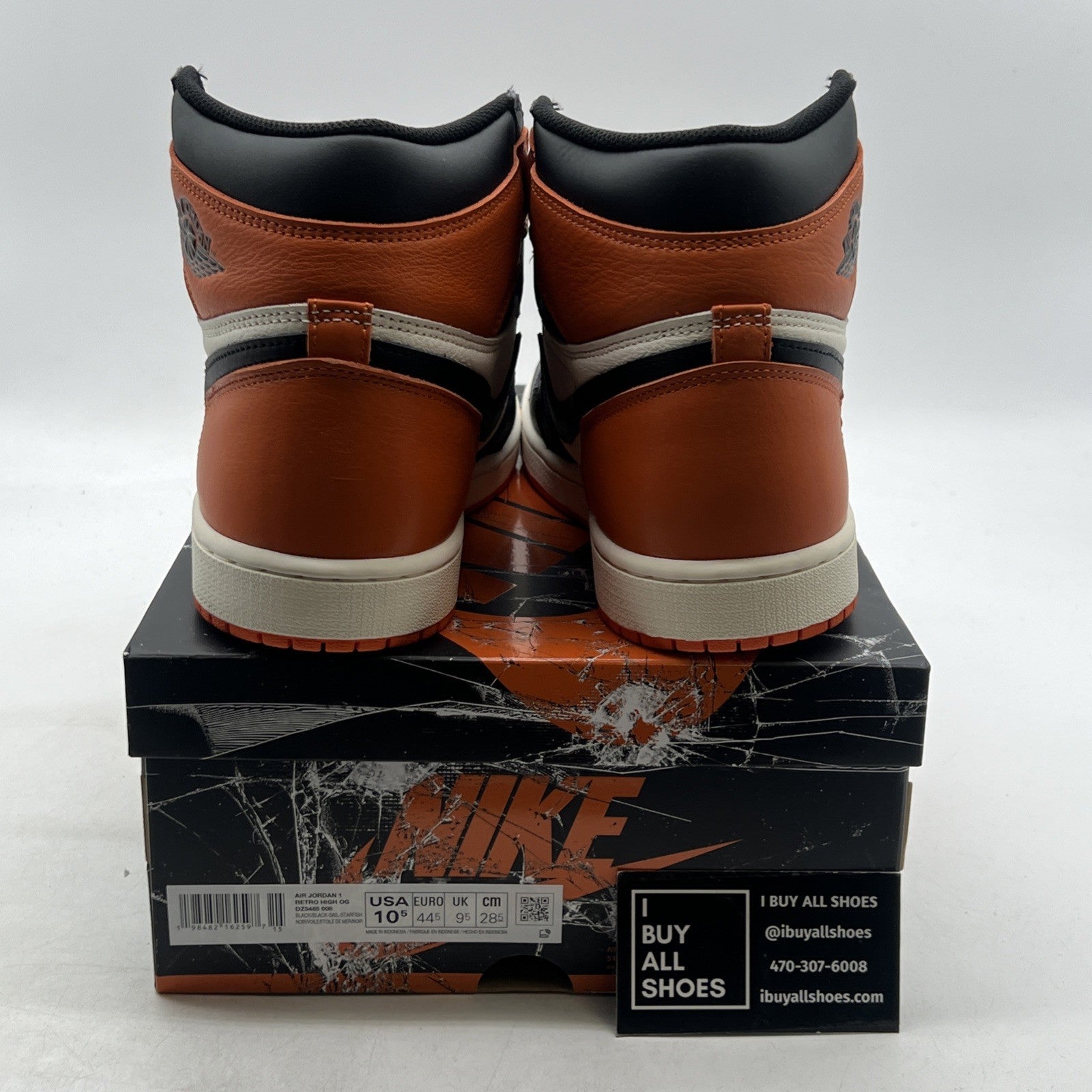 Size 10.5 - Air Jordan 1 Retro OG 2025 High Shattered Backboard (DZ5485-008)