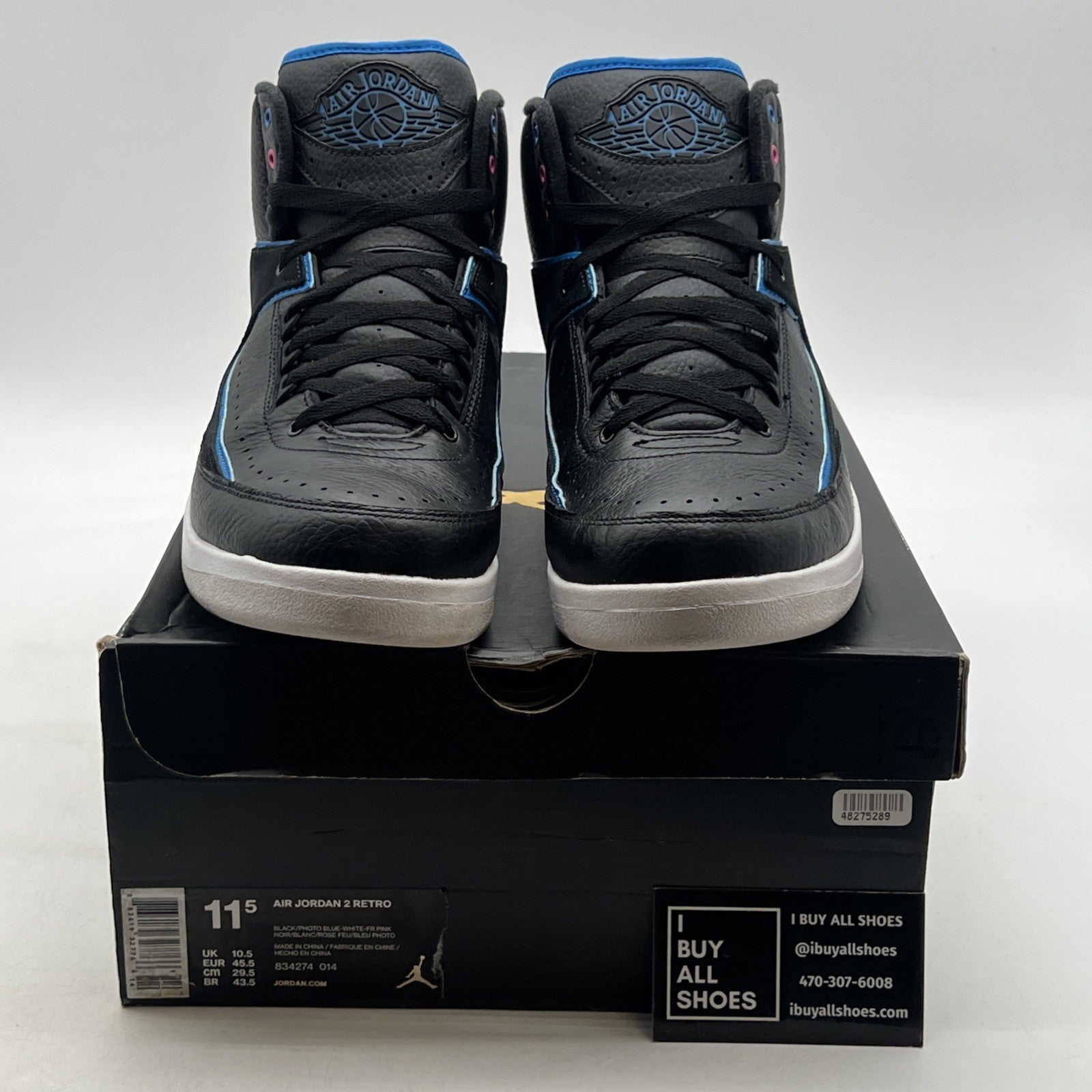 Size 11.5 - Air Jordan 2 Retro Radio Raheem (834274-014)