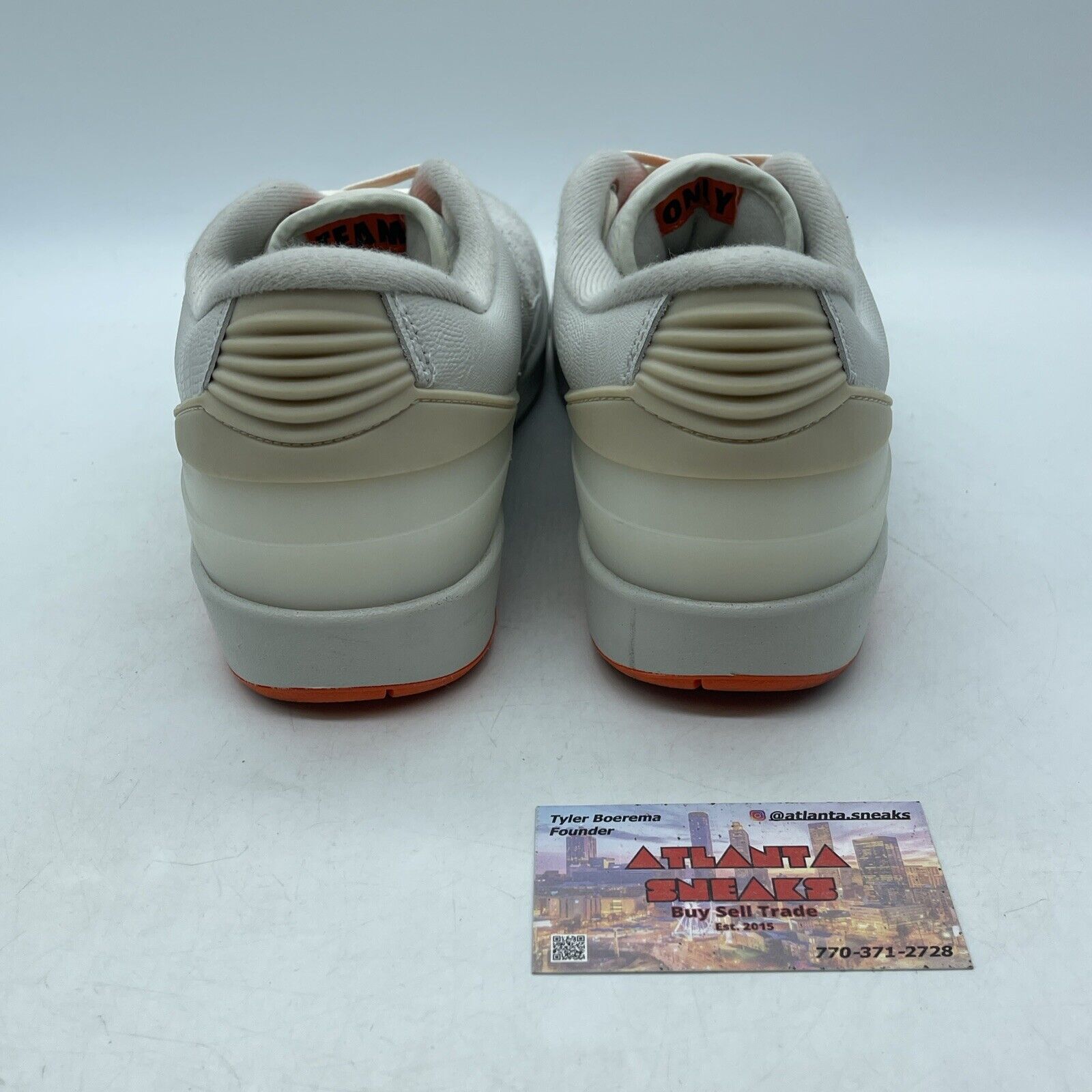 Size 8.5 - Shelflife x Air Jordan 2 Retro Low White Orange Suede (DV7128-110)