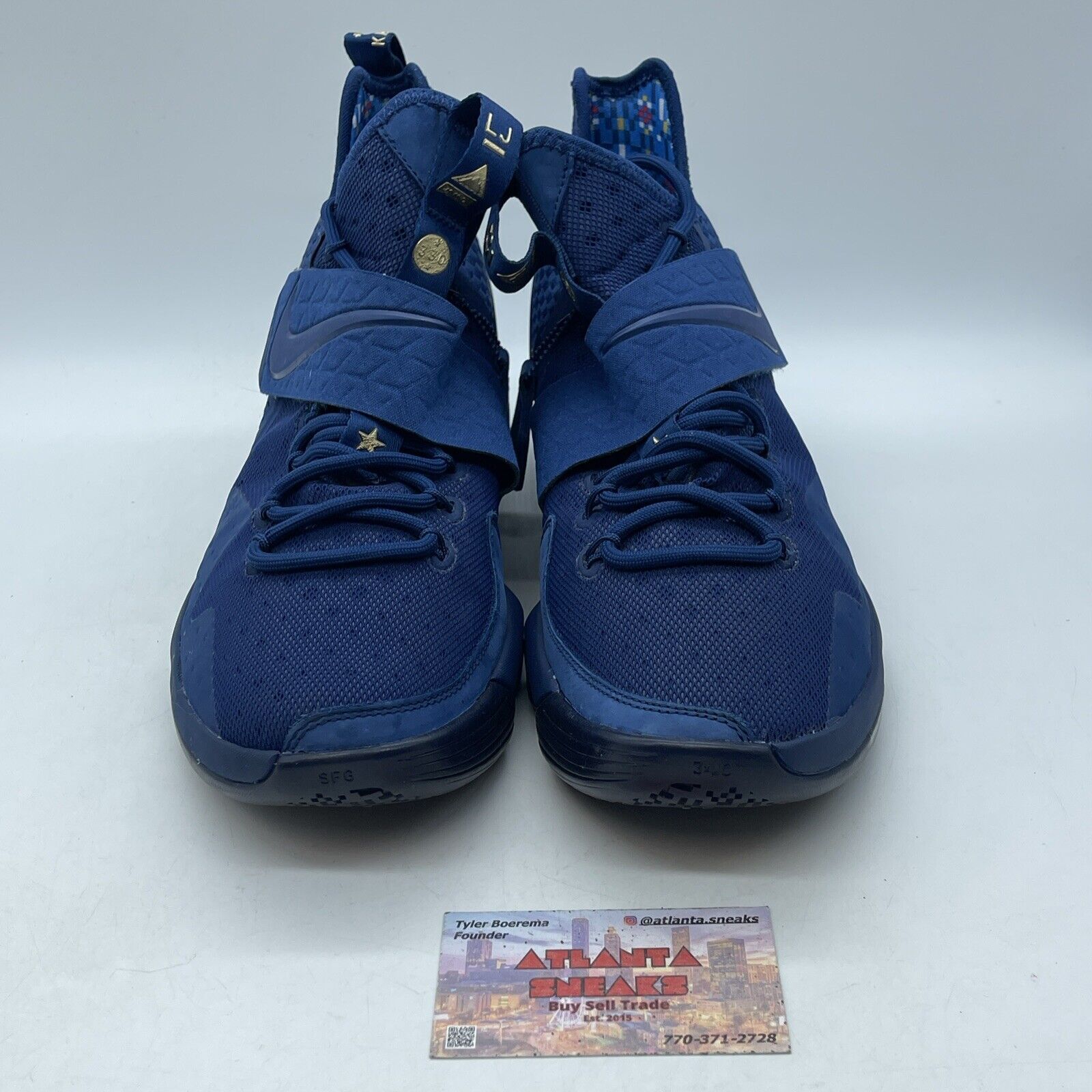 Size 9.5 - Nike LeBron 14 Limited Agimat Blue Suede Leather (852402-400)