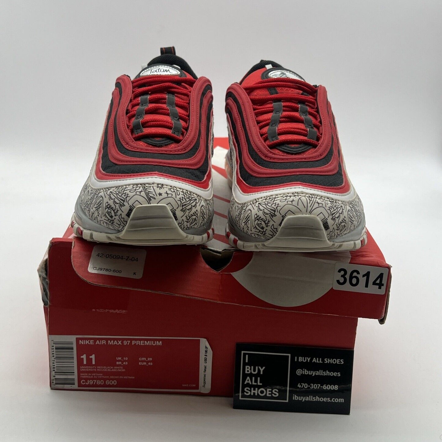 Size 11 - Nike Jayson Tatum x Air Max 97 Saint Louis Roots (CJ9780-600)