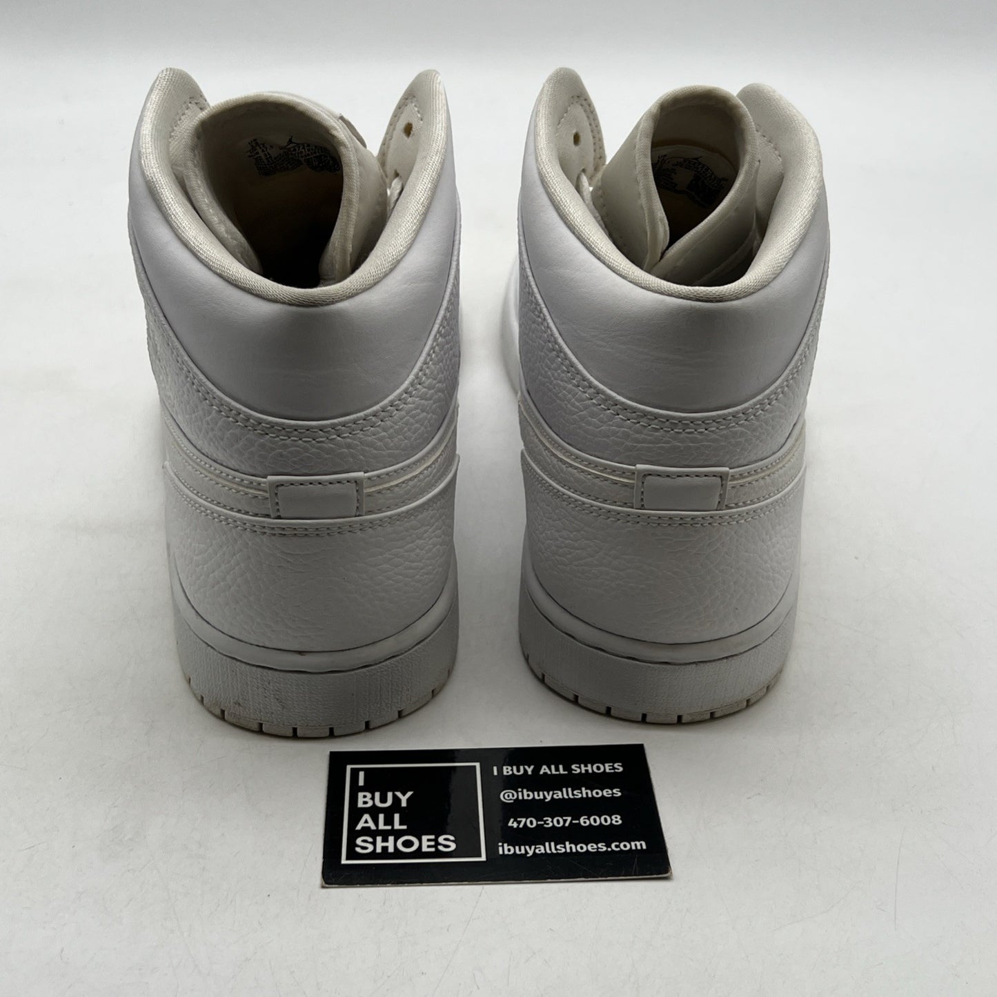 Size 13 - Air Jordan 1 Mid Triple White - (554724-130)