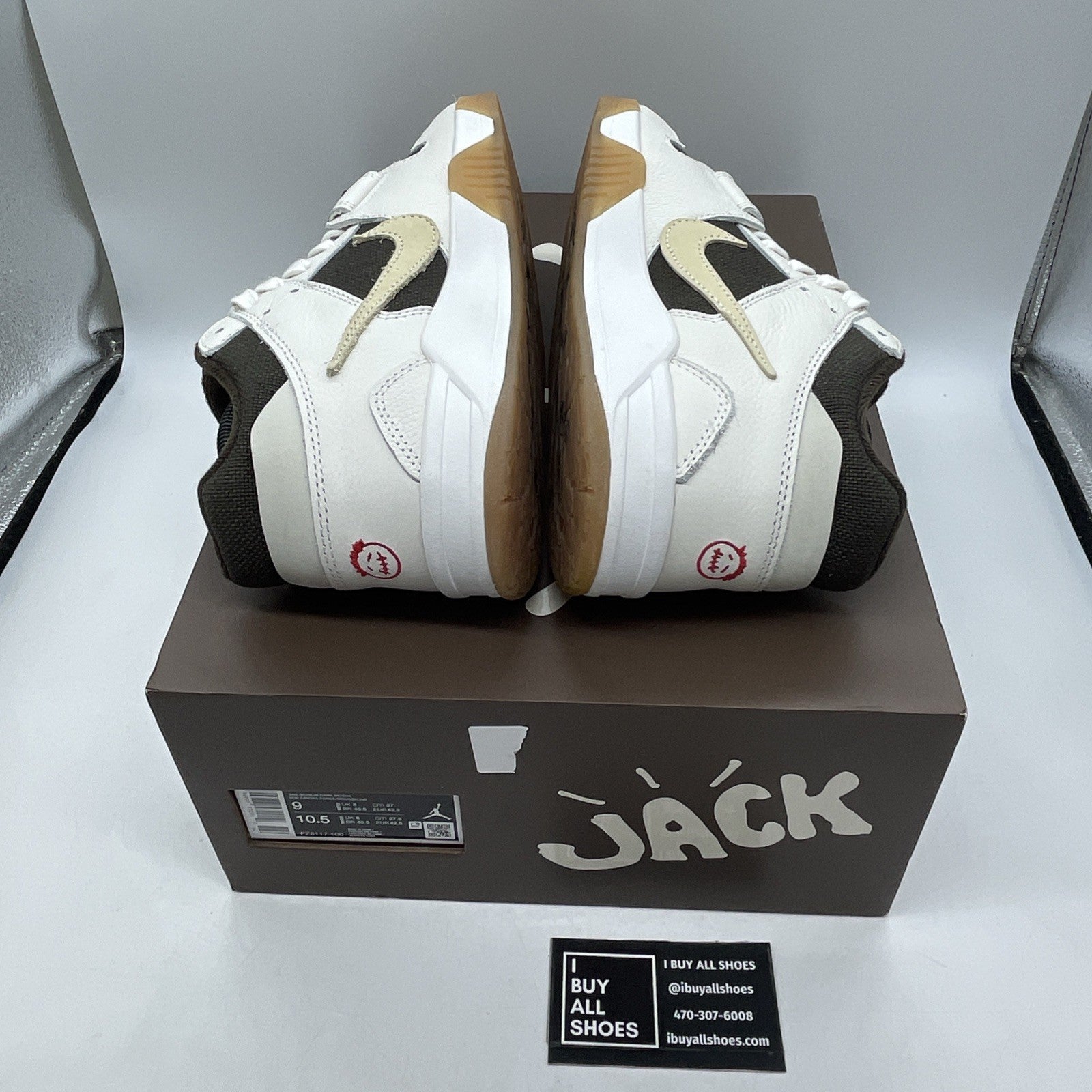 Size 9 - Travis Scott x Air Jordan Jordan Jumpman Jack TR Sail (FZ8117-100)
