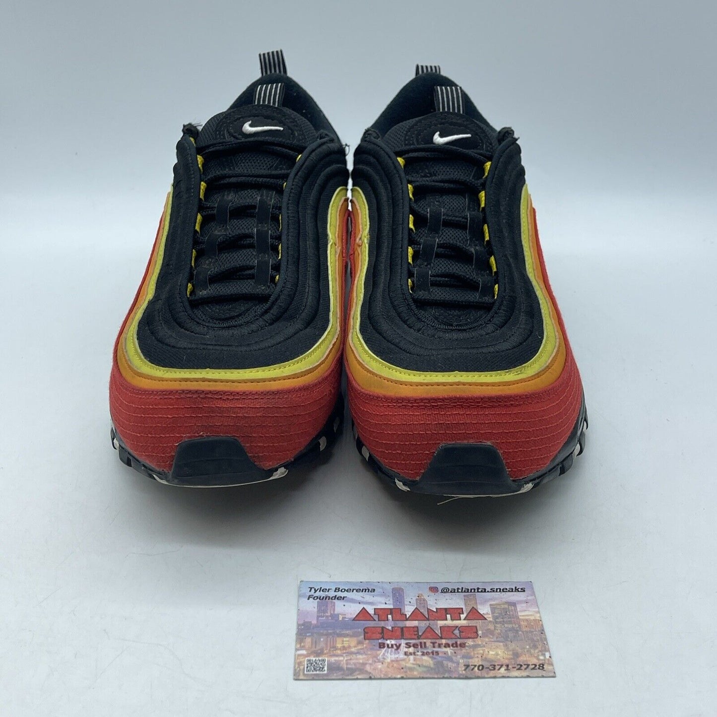 Size 11 - Nike Air Max 97 Hanshin Tigers Black White Yellow Suede (CT4525-001)