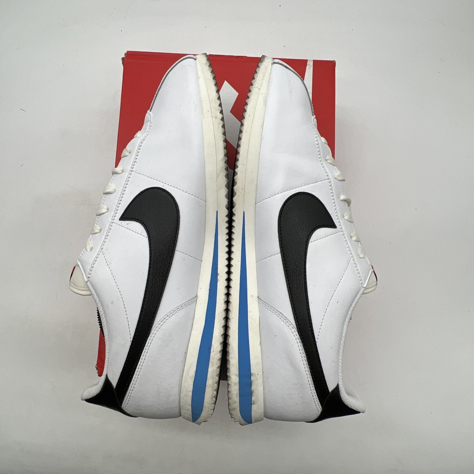 Size 13 - Nike Cortez White Black Blue (DM4044-100)