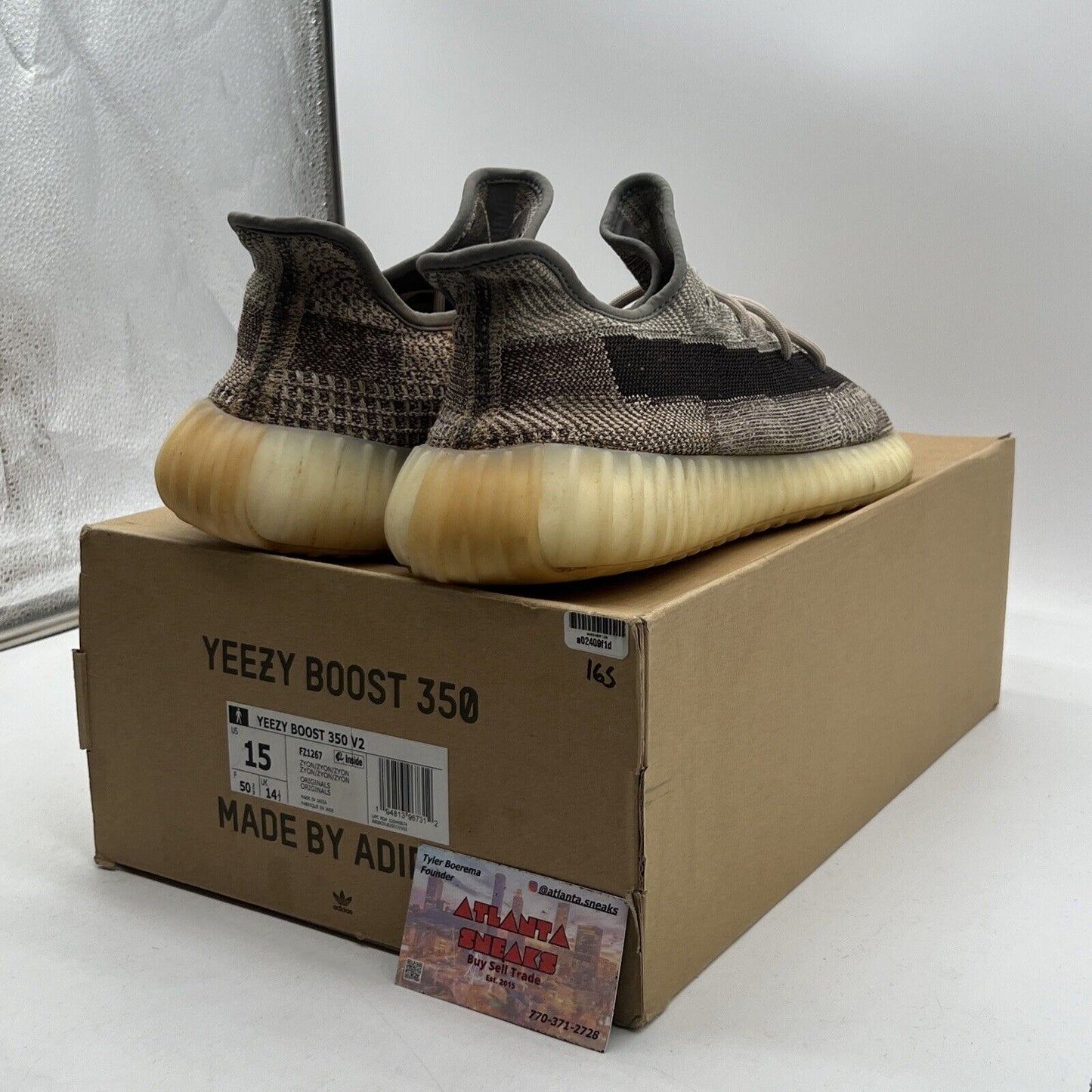 Size 15 - adidas Yeezy Boost 350 V2 Low Zyon Brown (FZ1267)