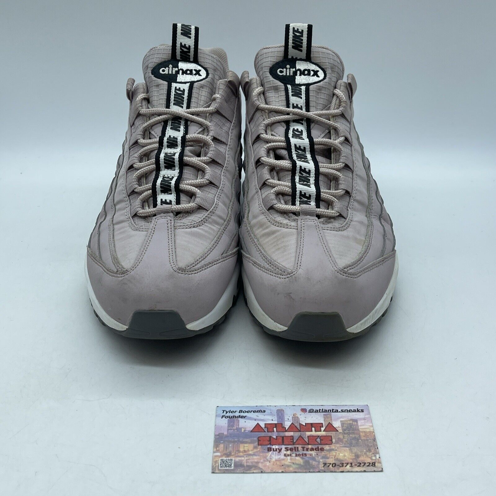 Size 12 - Nike Air Max 95 SE Particle Rose Black Suede Leather (AQ4129-600)