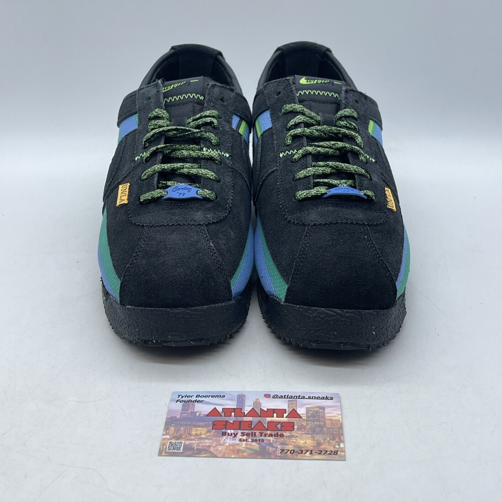 Size 11 - Nike Union LA x Cortez SP Off Noir Black Blue Suede (DR1413-001)