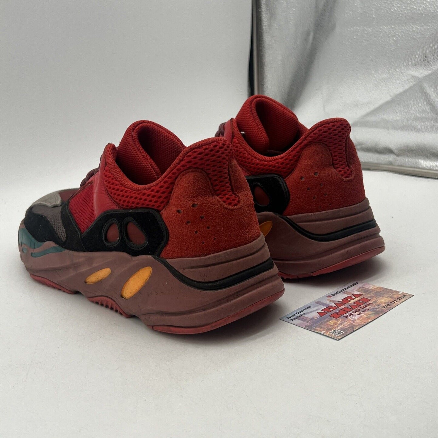 Size 13 - adidas Yeezy Boost 700 Hi-Res Red Suede Leather (HQ6979)