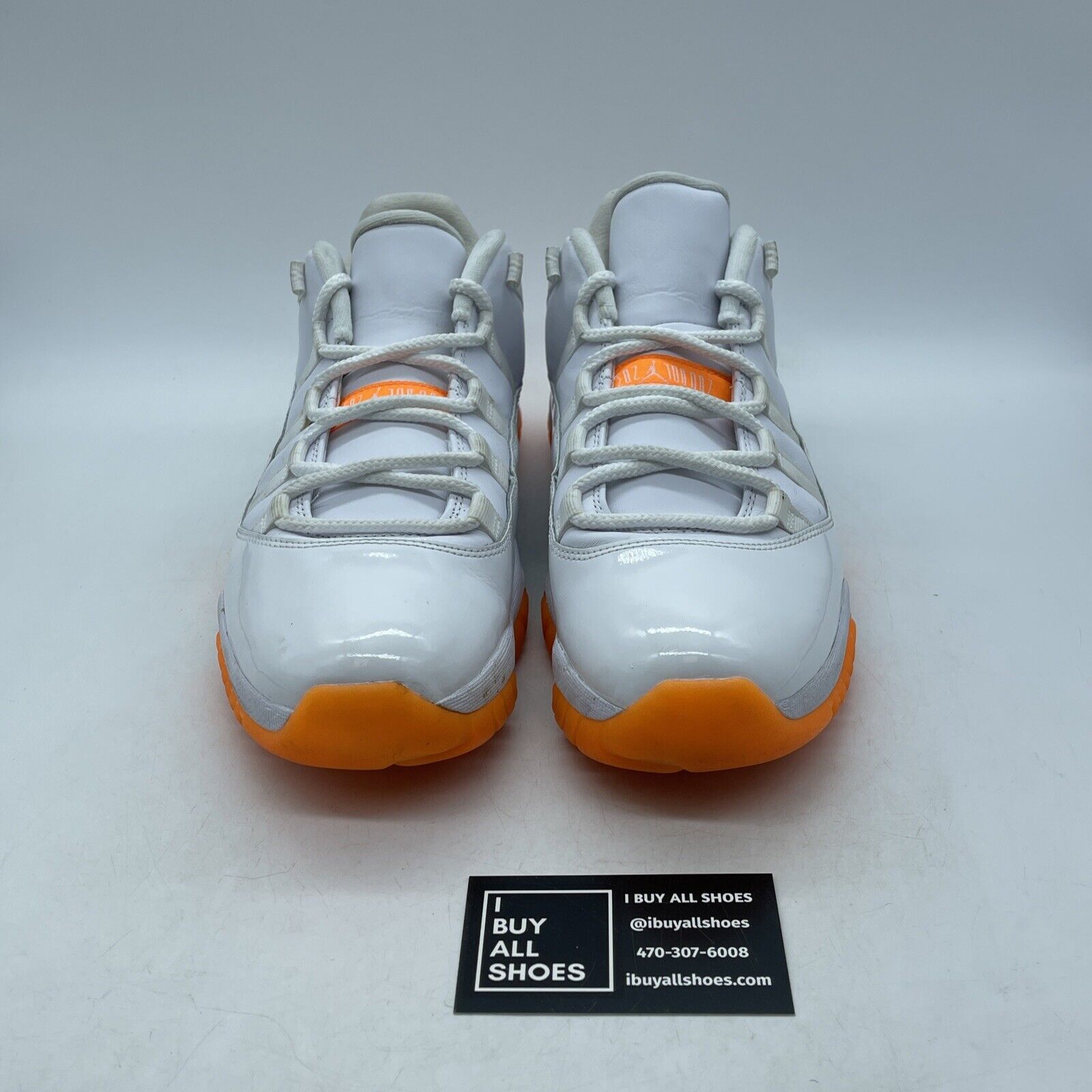 Size 11.5W - Air Jordan 11 Retro Low Bright Citrus White Suede (AH7860-139)