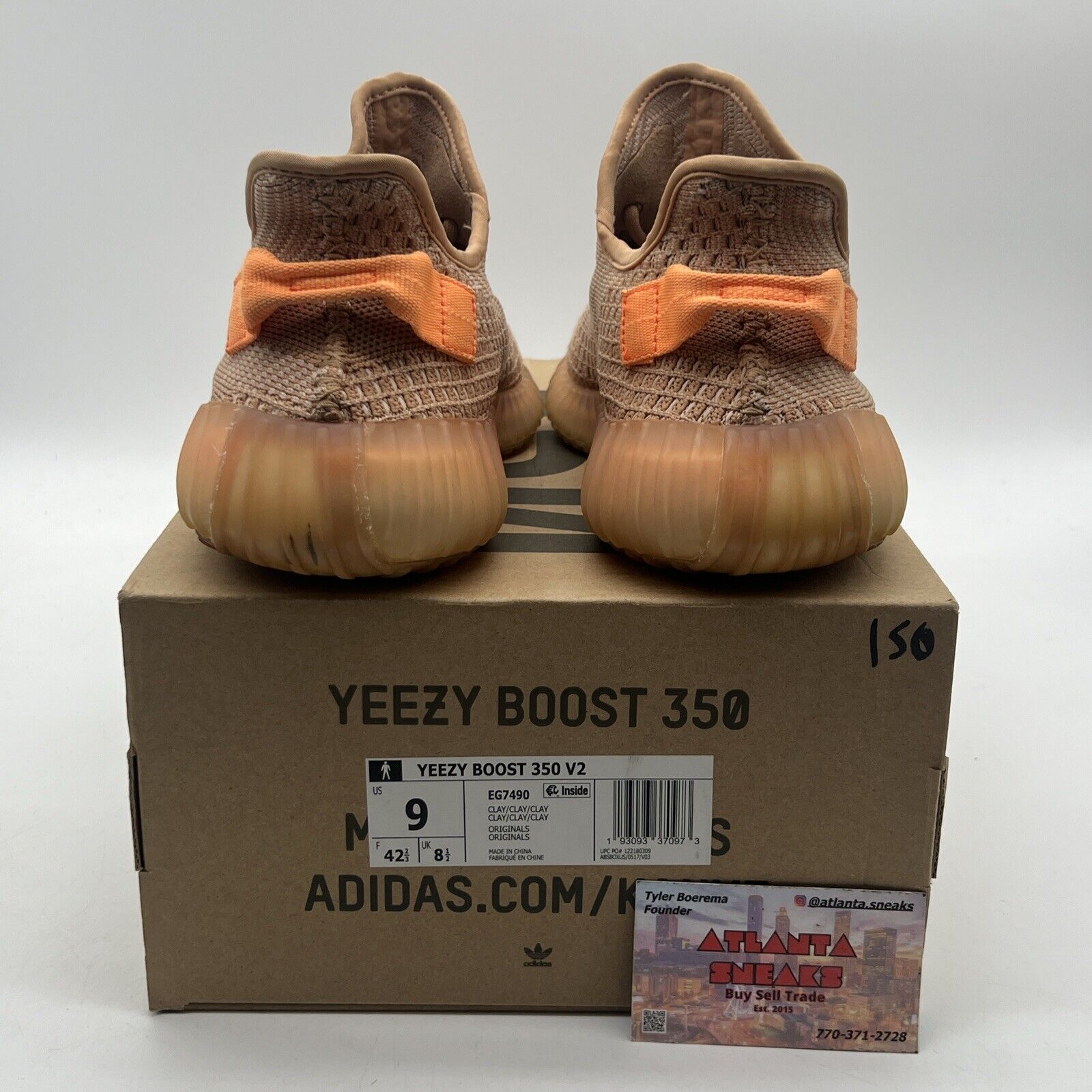 Size 9 - adidas Yeezy Boost 350 V2 Clay (EG7490)