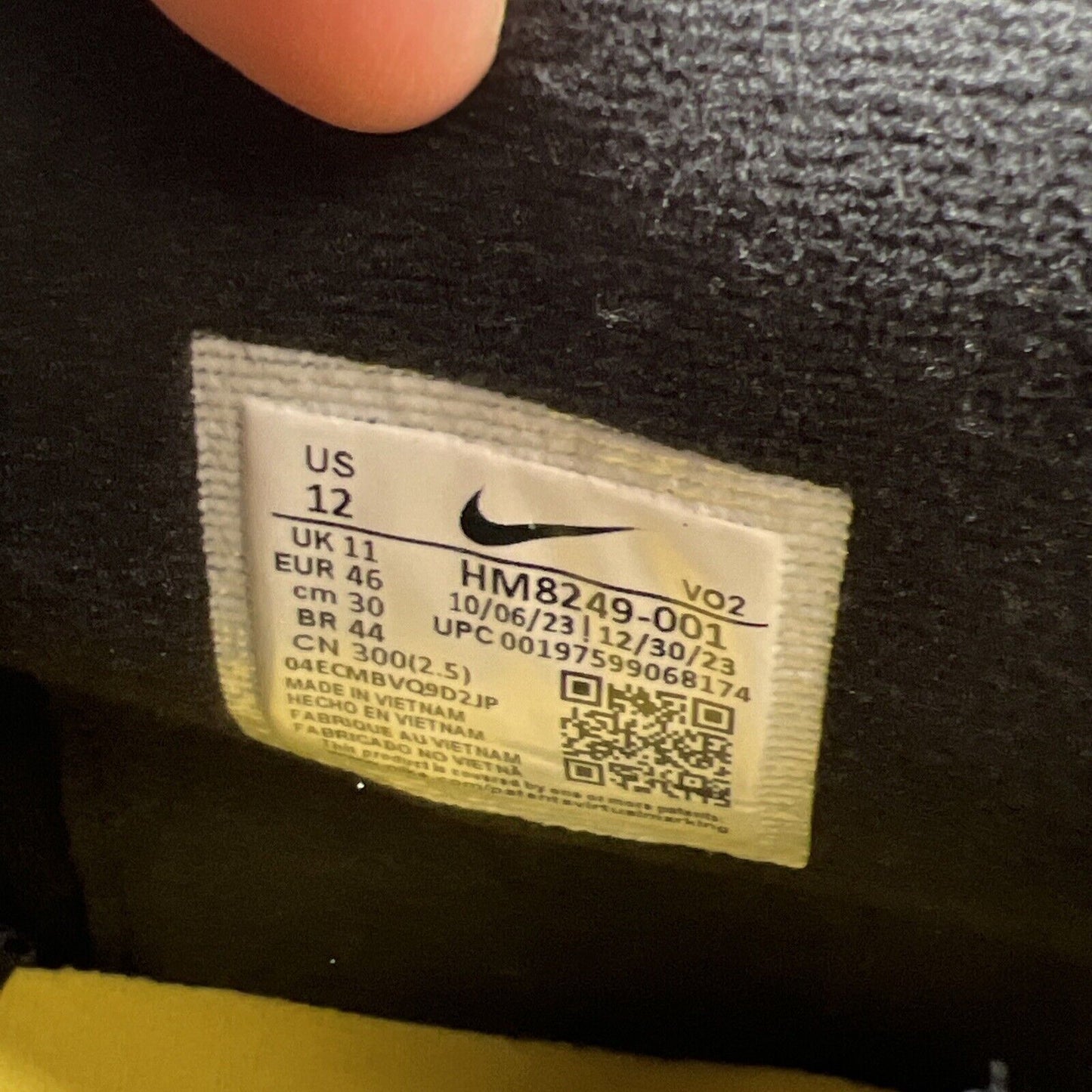 Size 12 - Nike Air DT Max ’96 2024 Black White Yellow Suede (HM8249-001)
