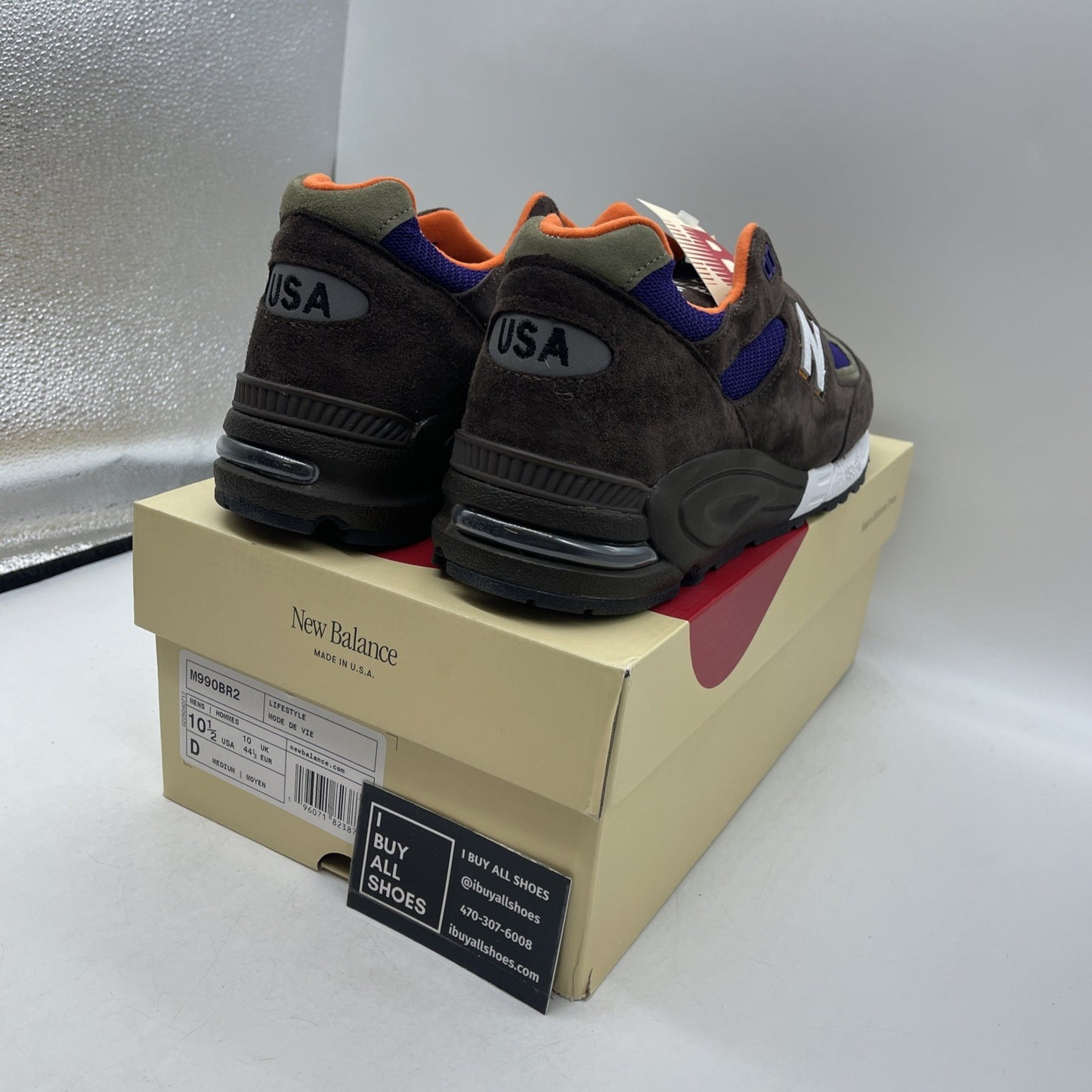 Size 10.5 - New Balance Teddy Santis x 990v2 Made in USA Brown Purple