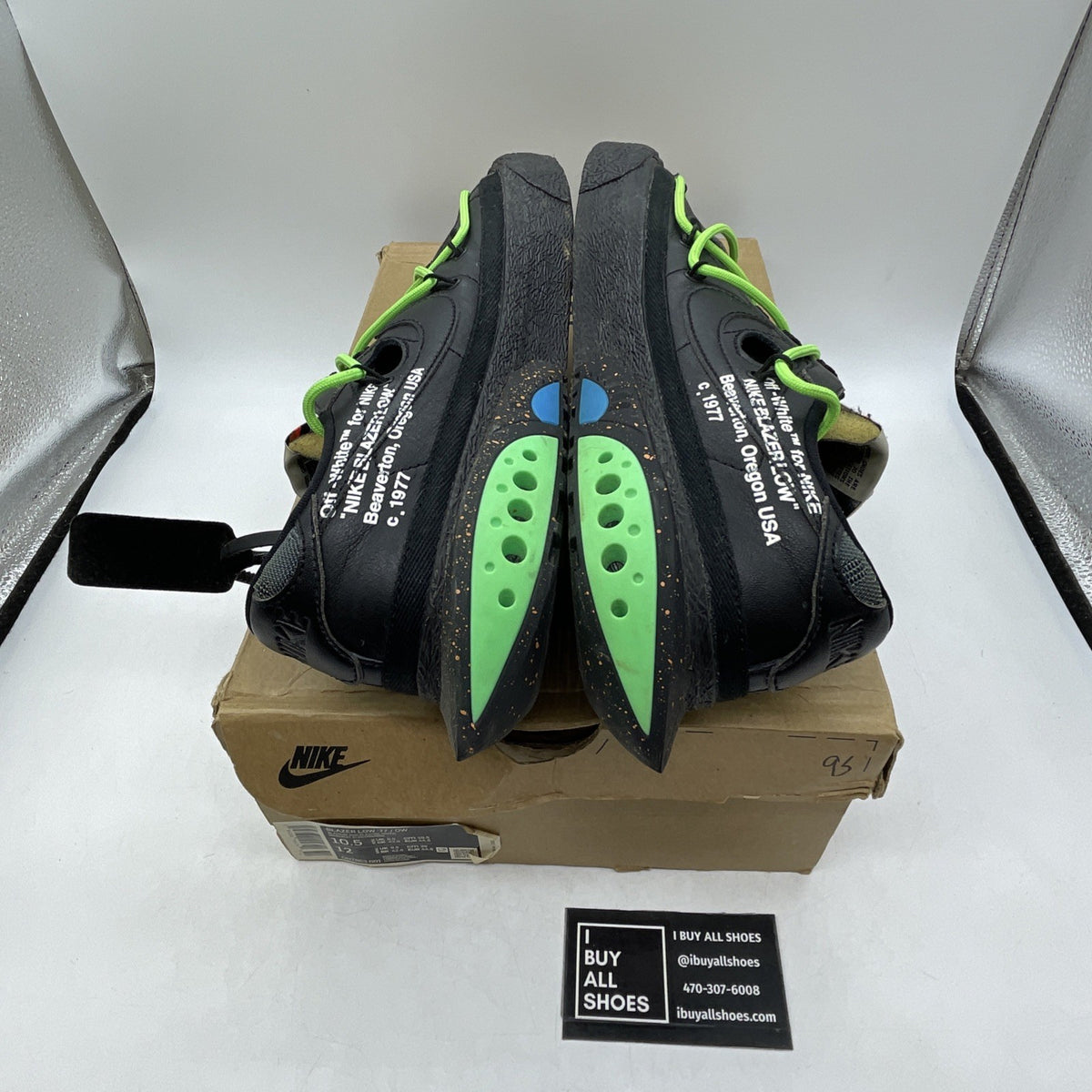 Size 10.5 - Off-White x Nike Blazer Low Black (DH7863-001)